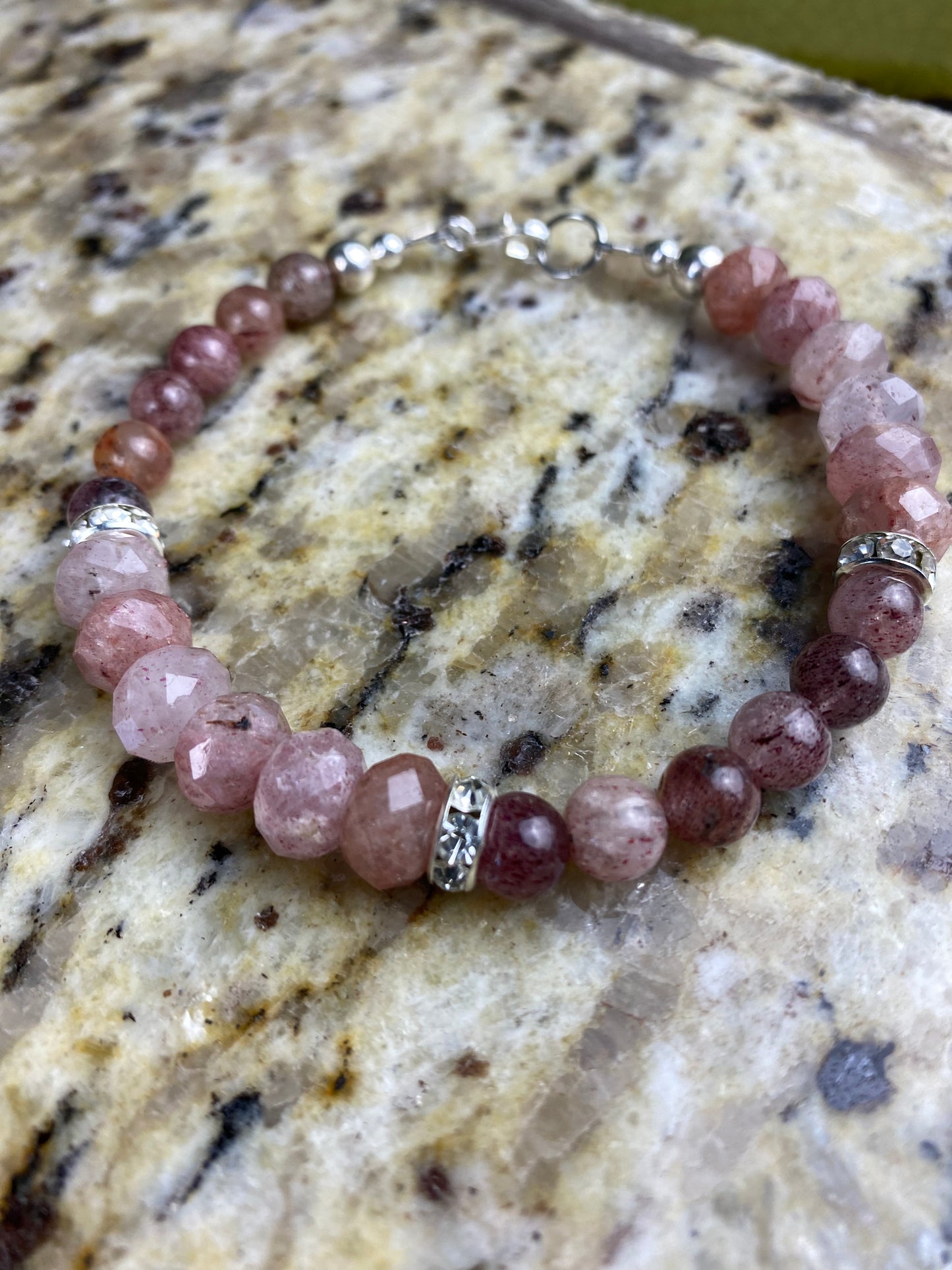 Strawberry Quartz Bracelet