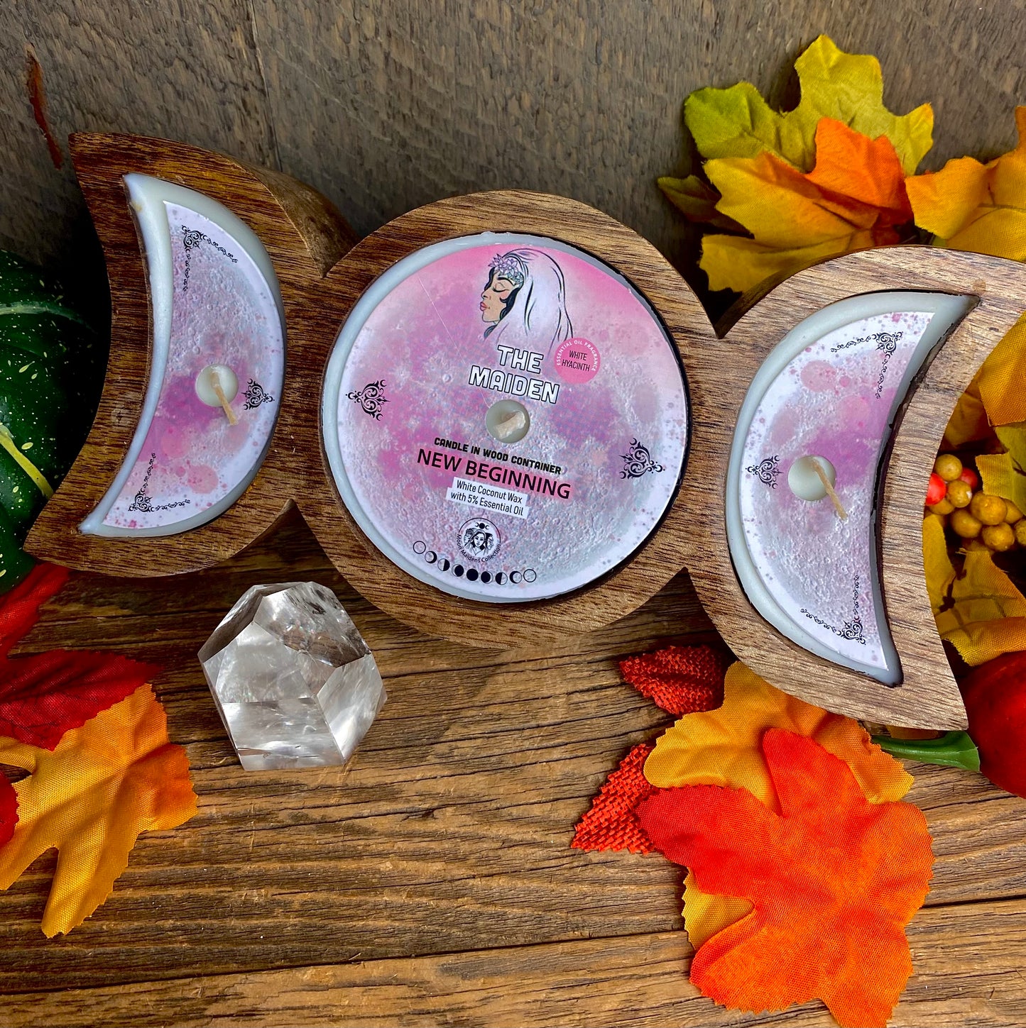 Triple Moon Candles