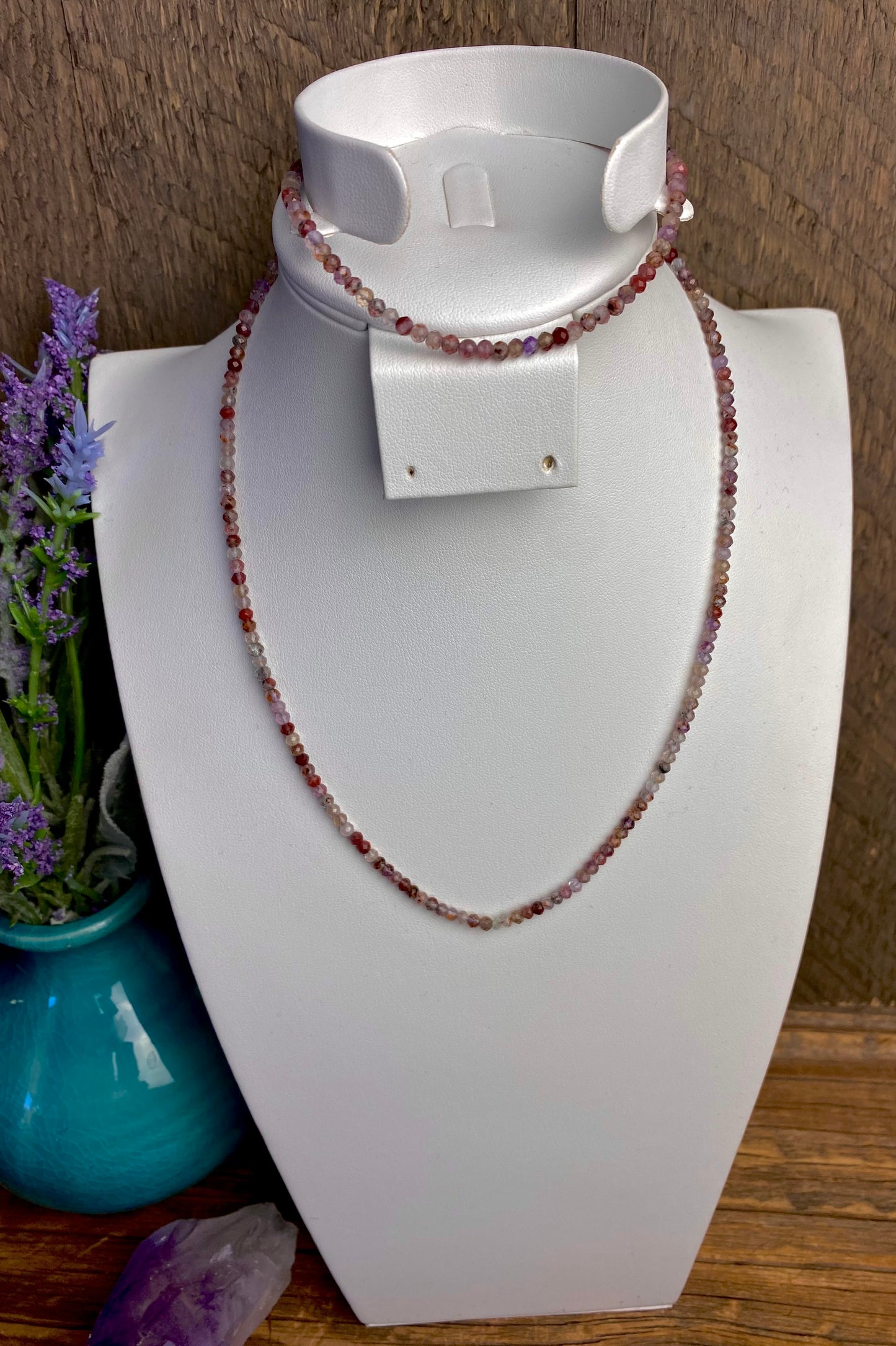 Super Seven Choker Necklace & Bracelet Set