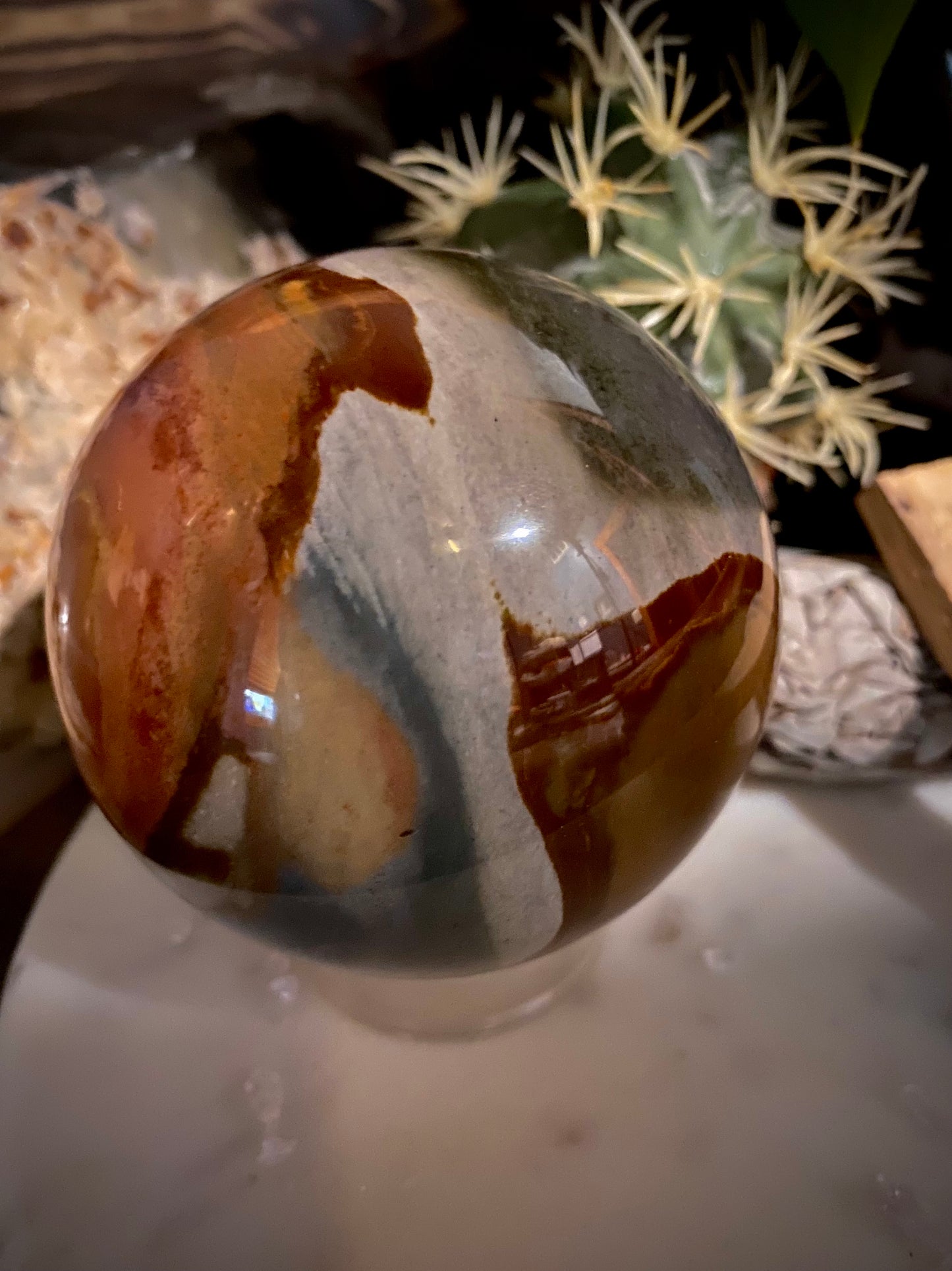 Polychrome Jasper Polished Sphere