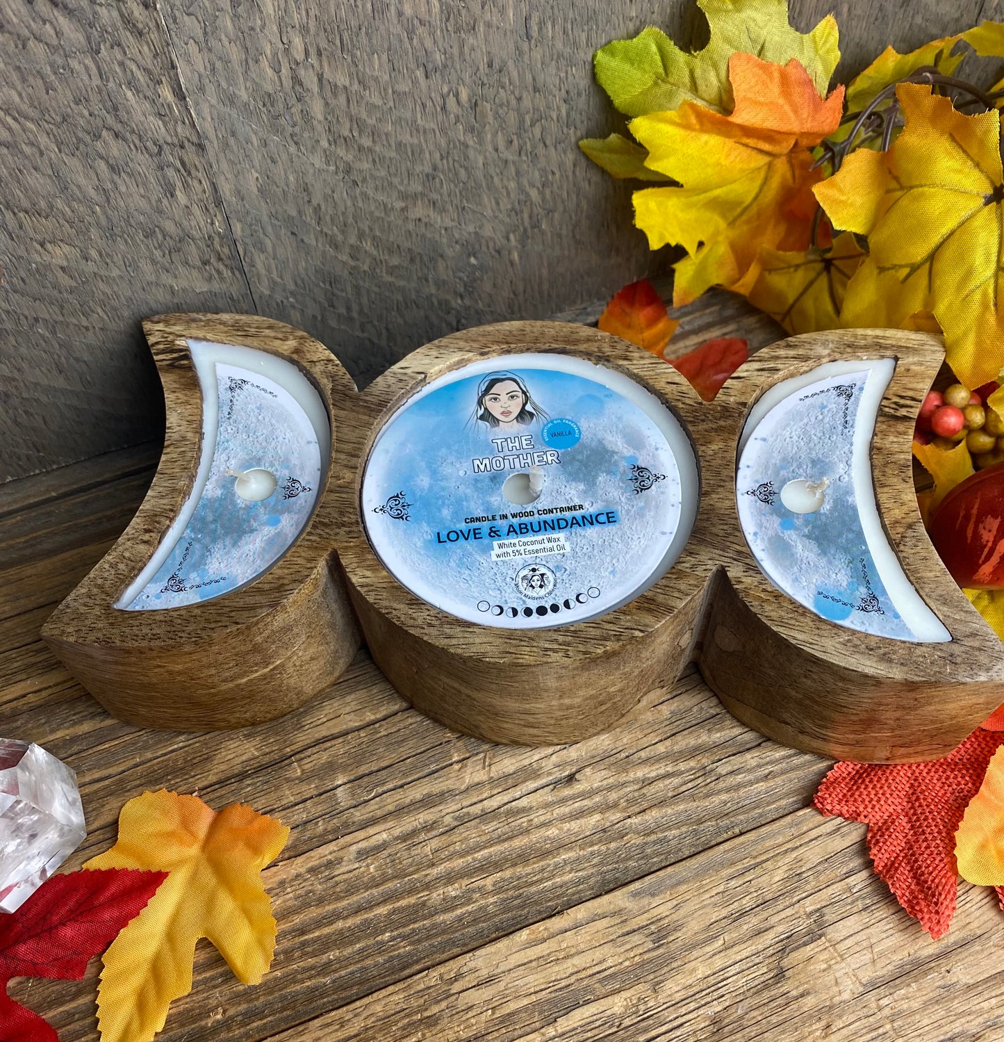 Triple Moon Candles