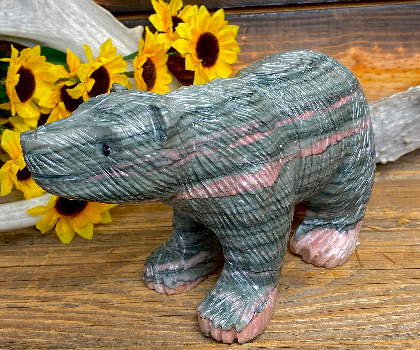 Unakite Hand Carved Animal Sculpture