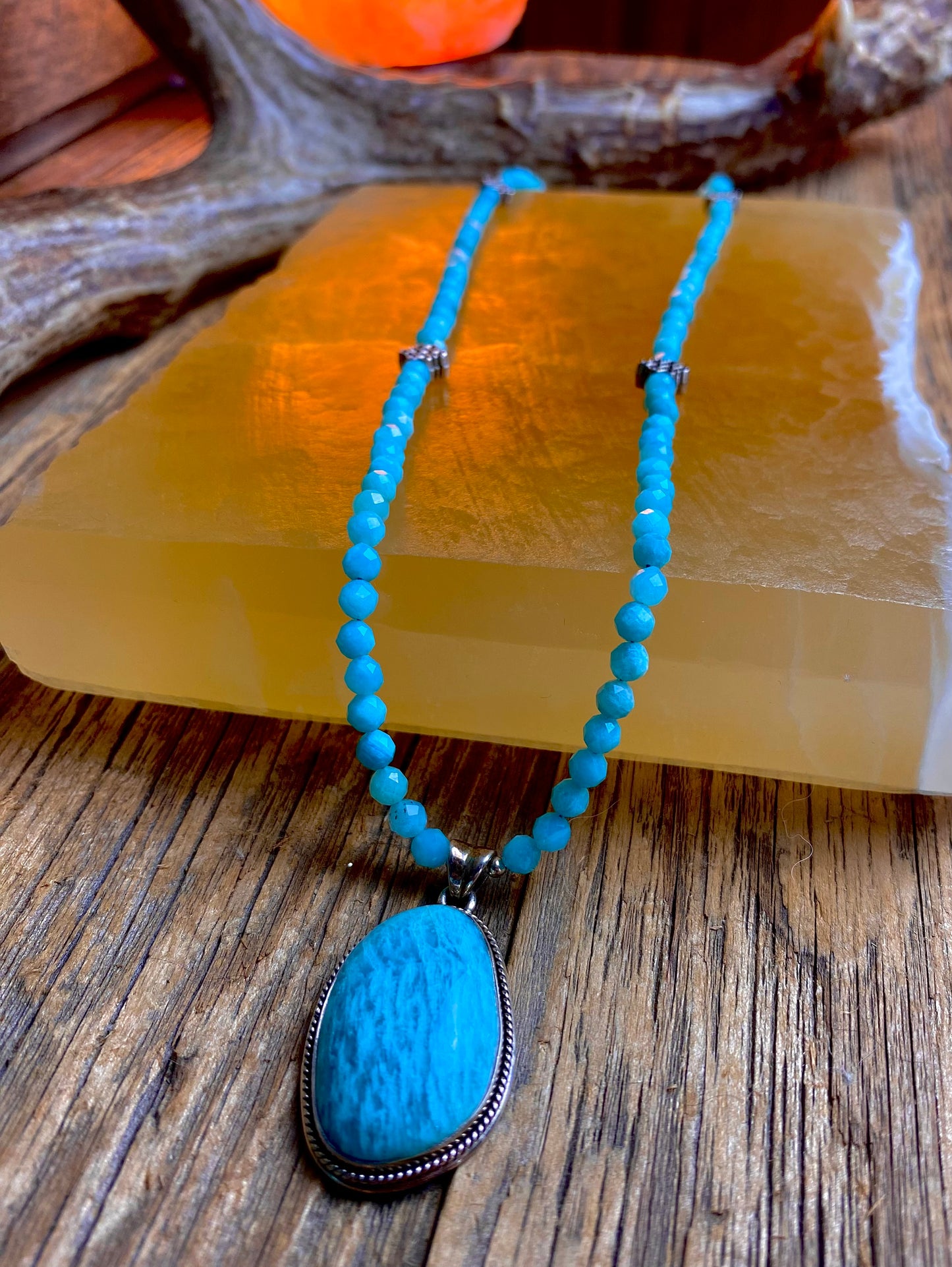 Amazonite Bead Necklace