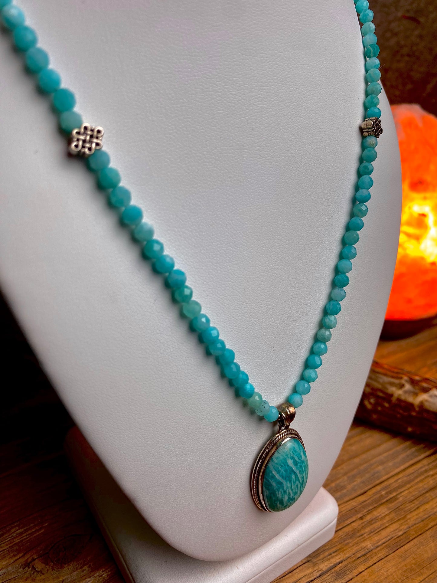Amazonite Bead Necklace