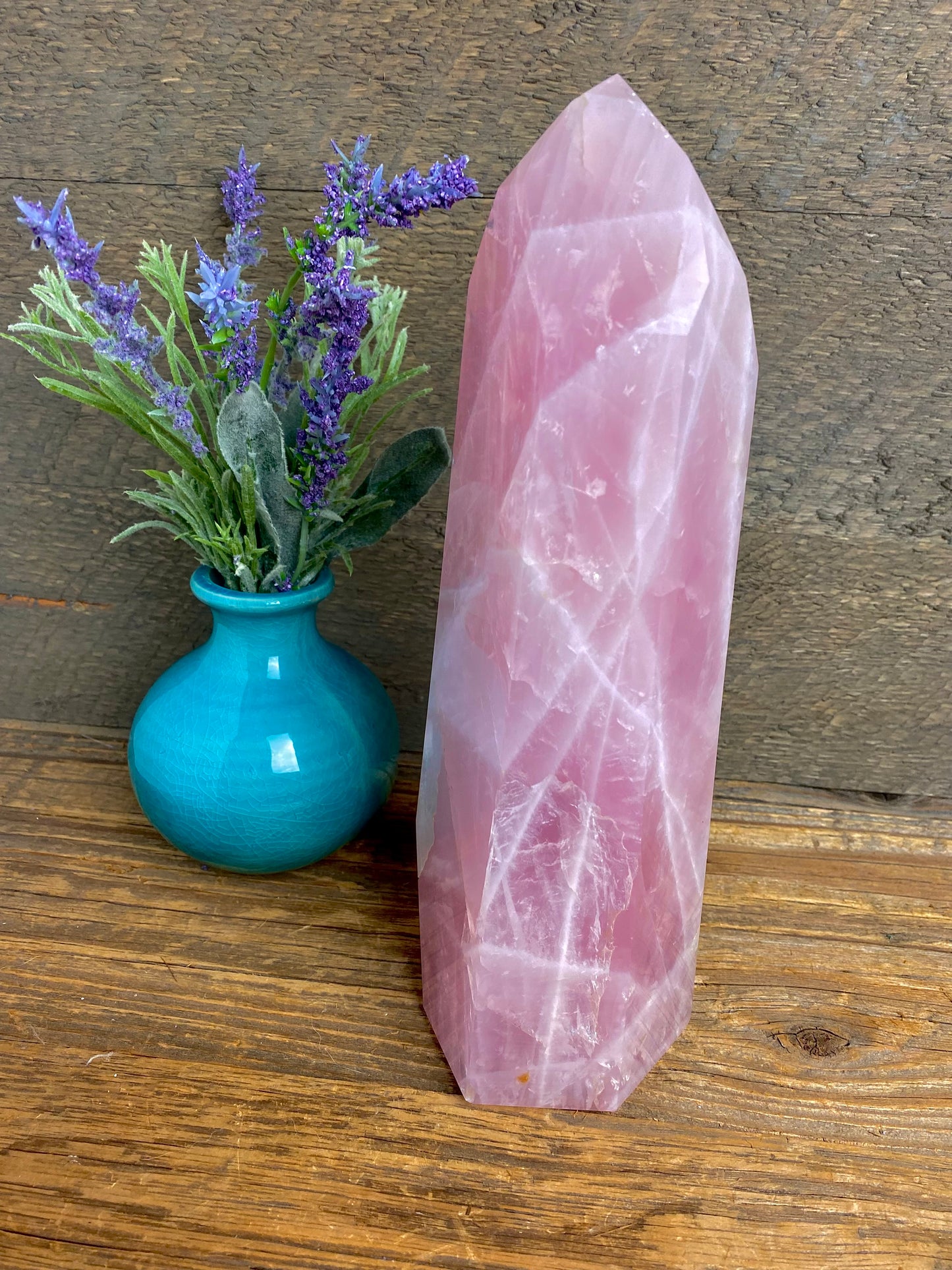 Rose Quartz Polished Pillar