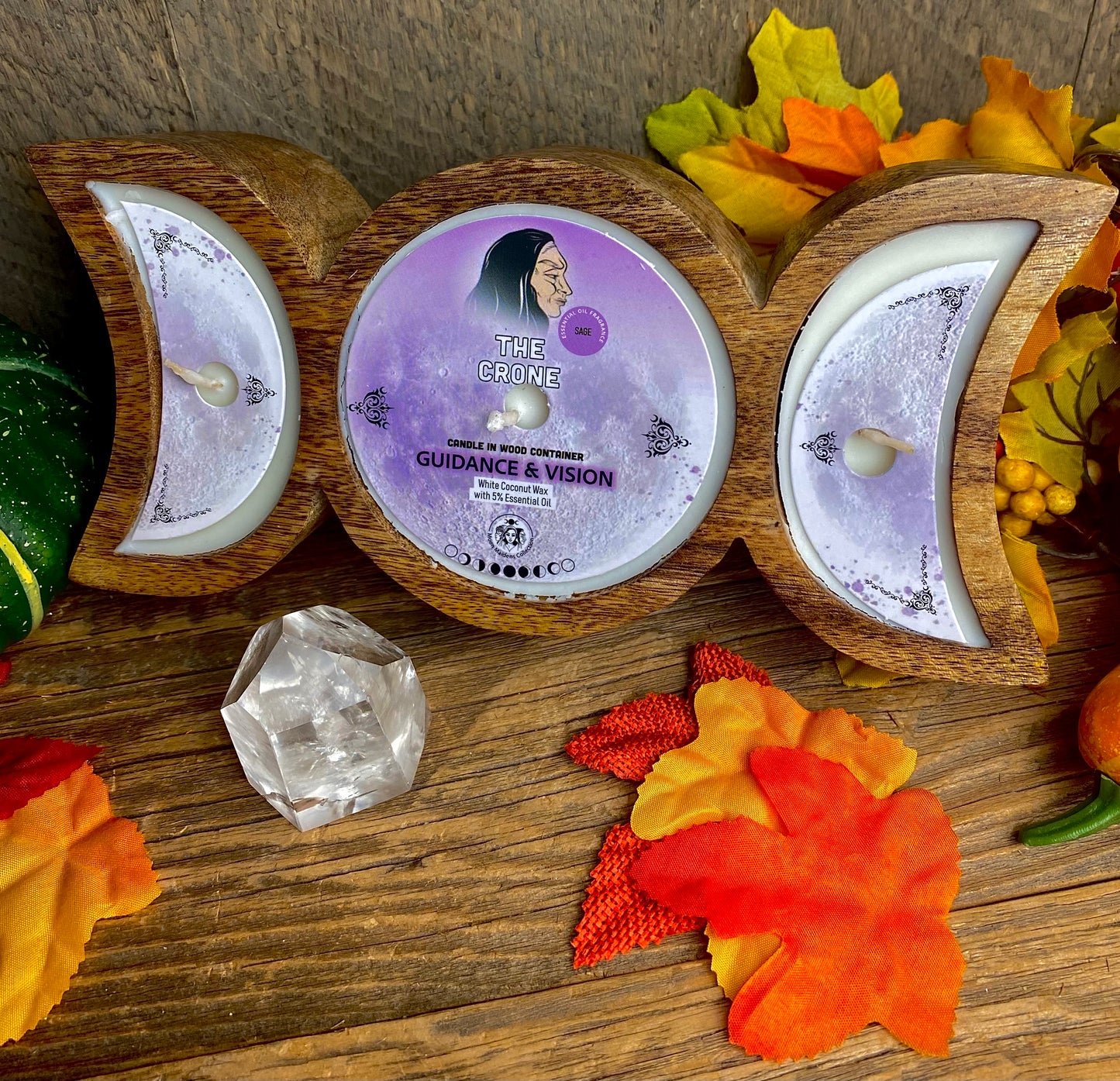 Triple Moon Candles