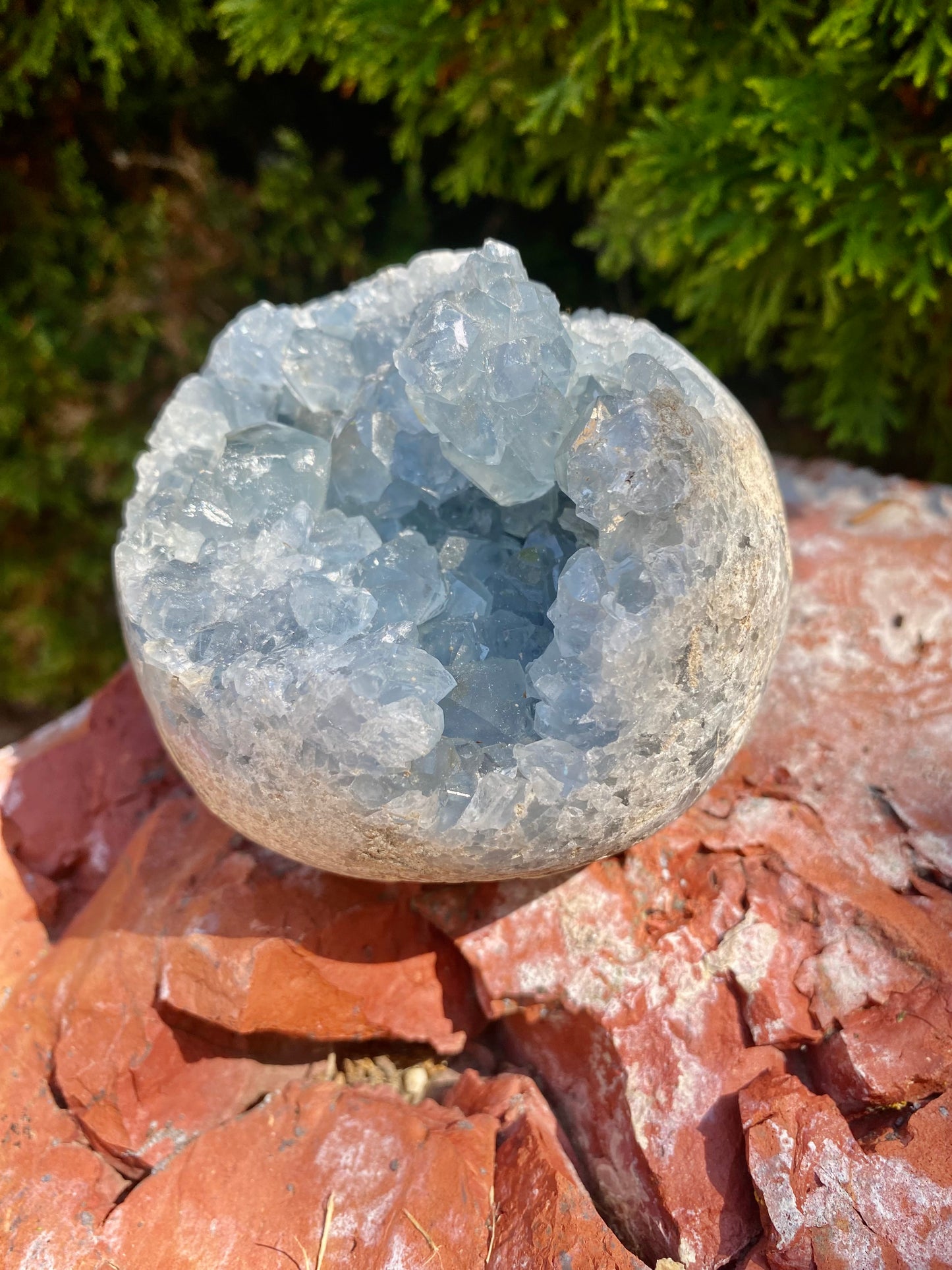 Celestite Crystal Sphere