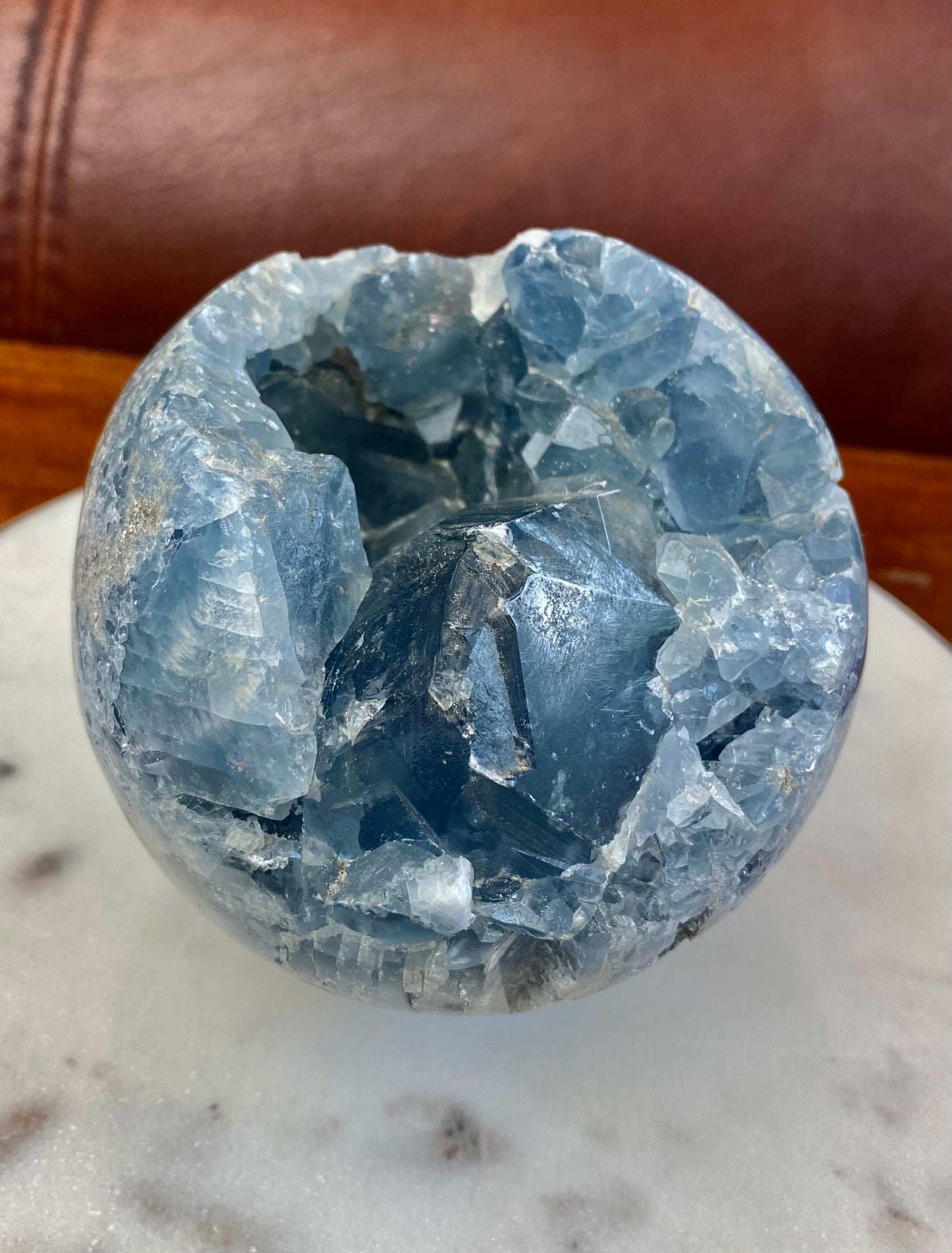 Celestite Crystal Sphere