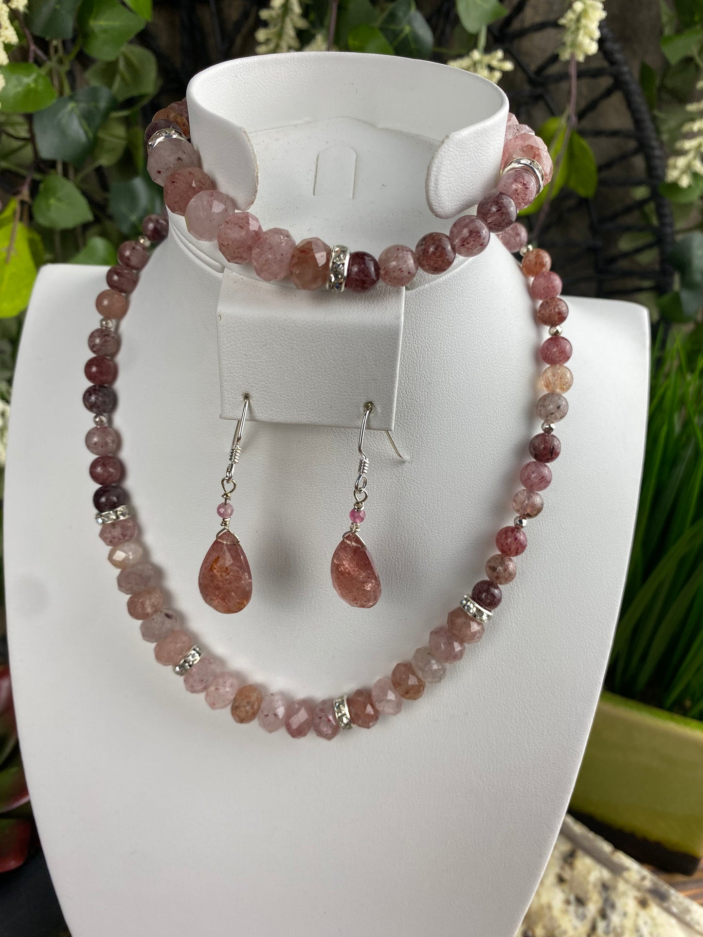 Strawberry Quartz Bracelet