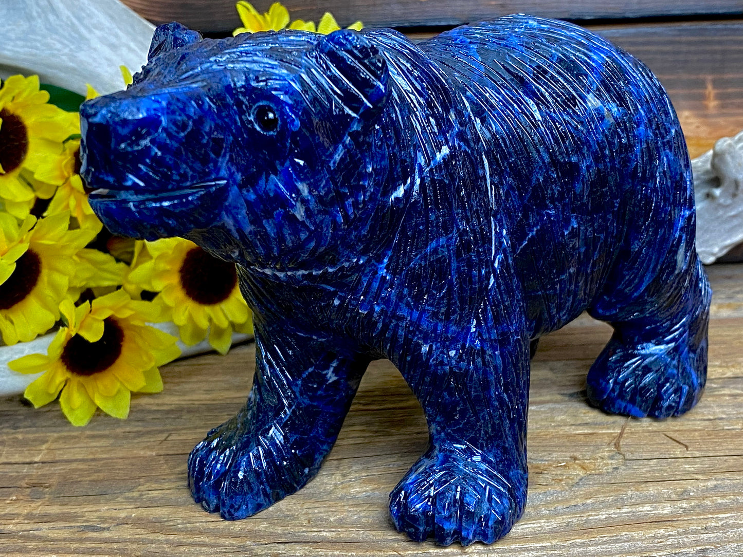 Sodalite Hand Carved Animal Sculpture