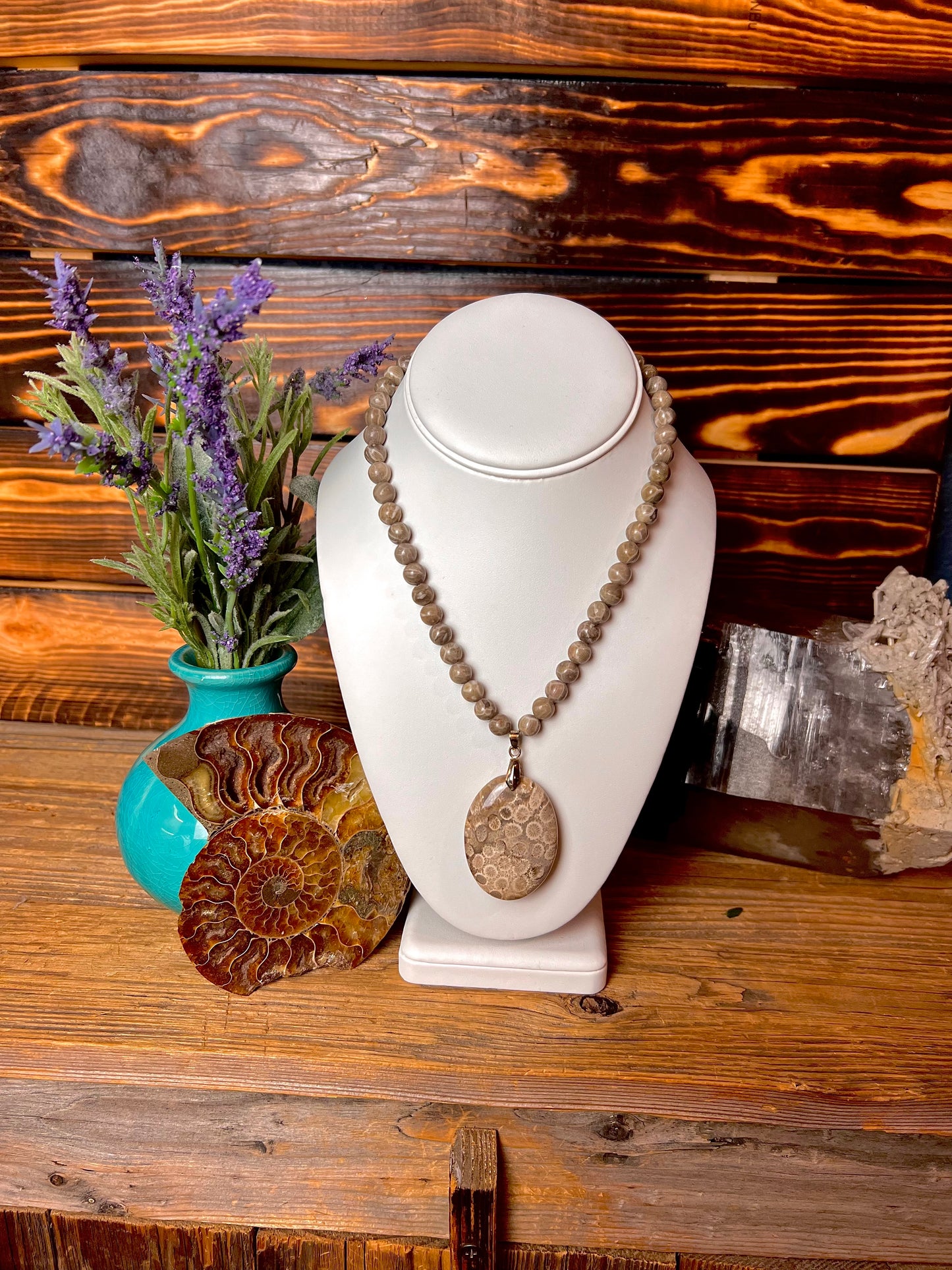 Fossilized Coral Necklace