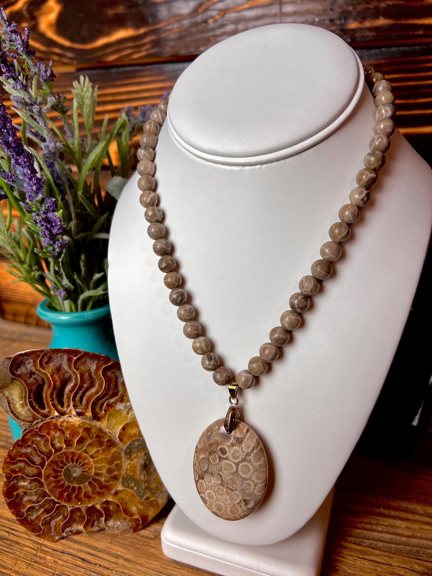 Fossilized Coral Necklace