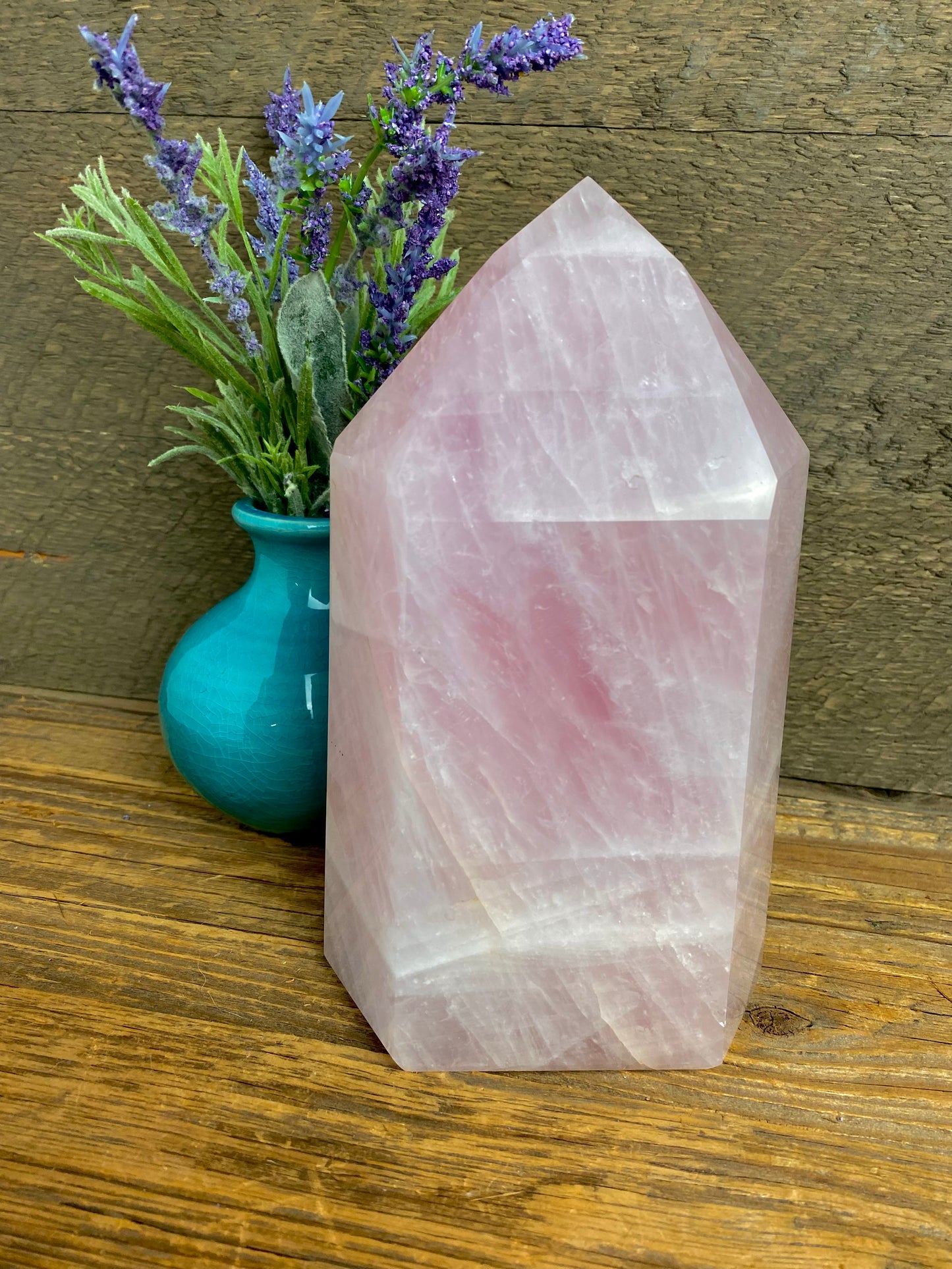 Rose Quartz Polished Pillar