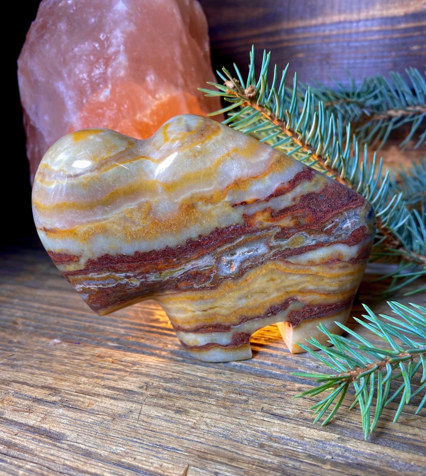 Grand Canyon Onyx Hand-Carved Buffalo