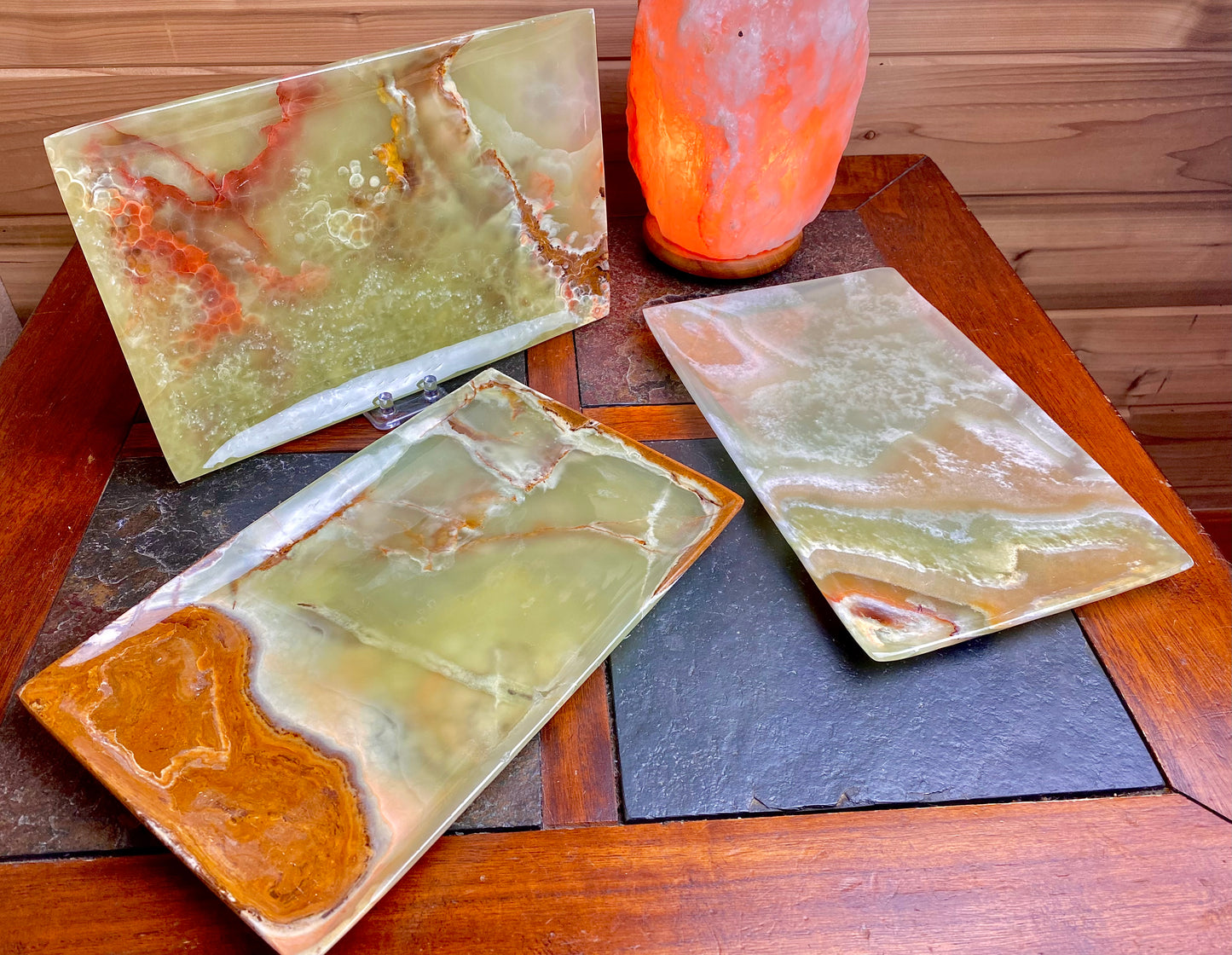 Banded Green Onyx Polished Platter