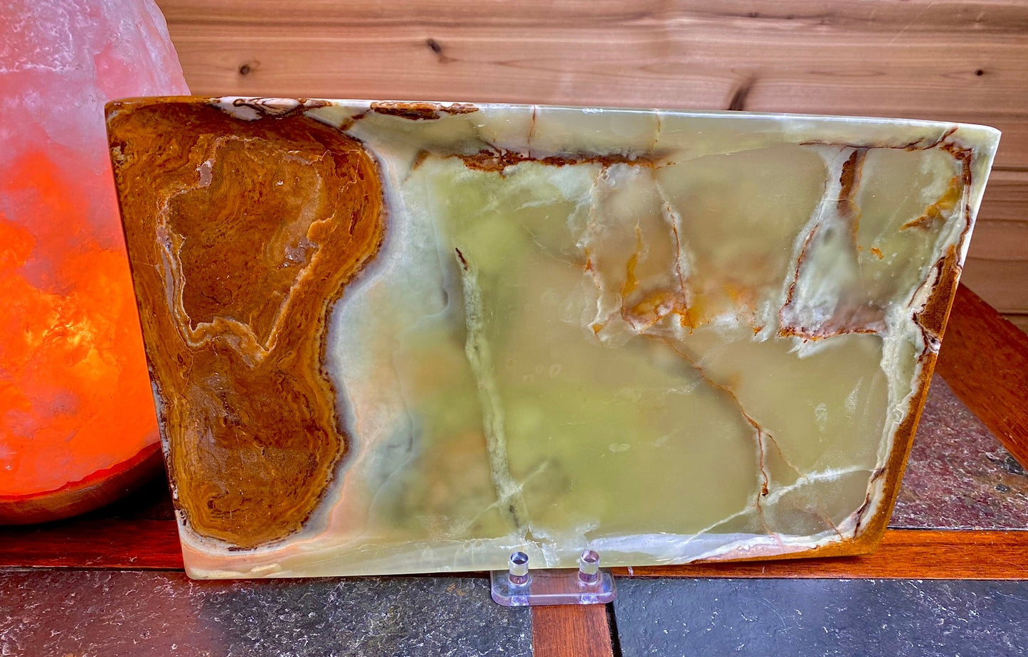 Banded Green Onyx Polished Platter