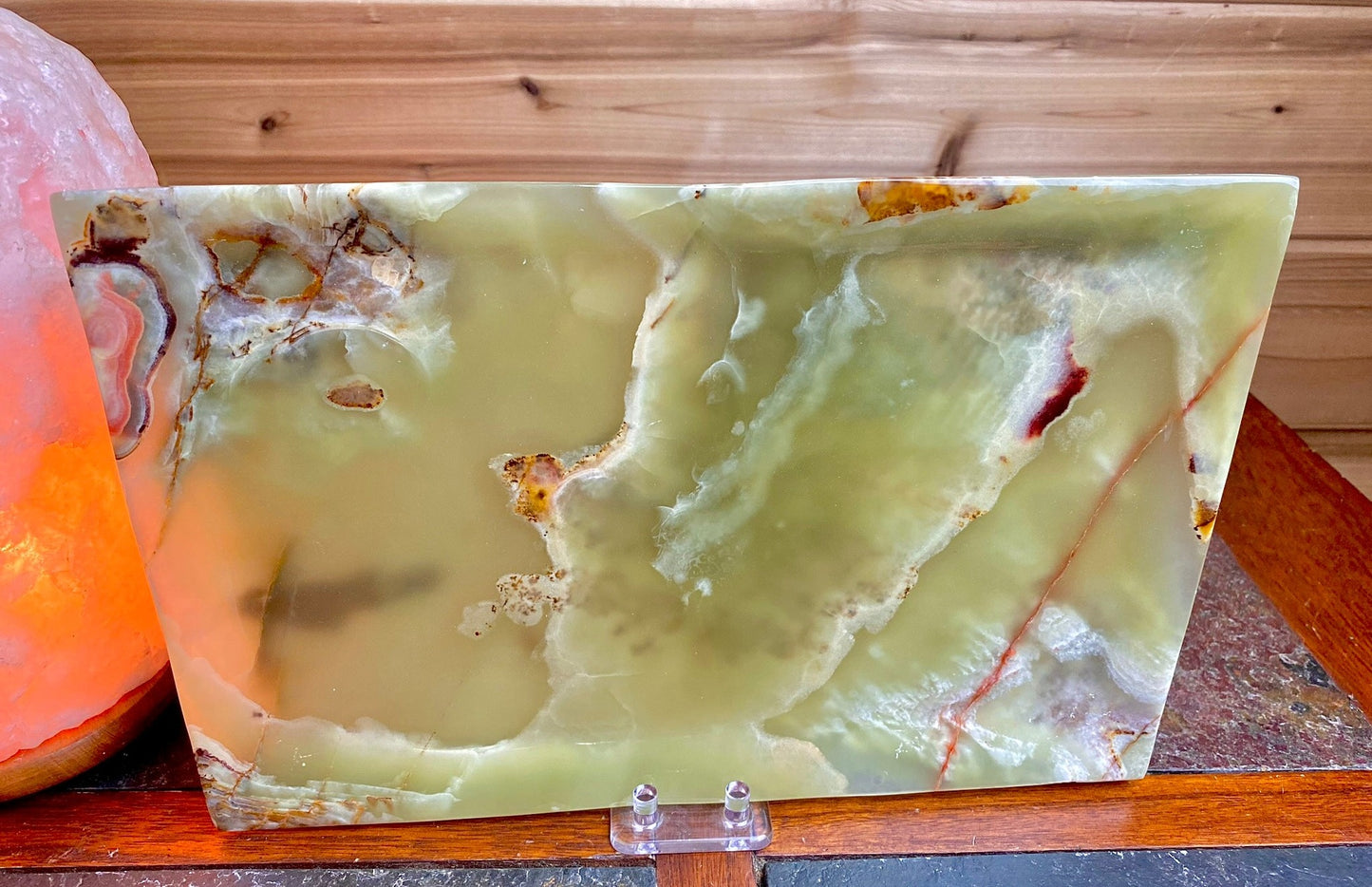 Banded Green Onyx Polished Platter
