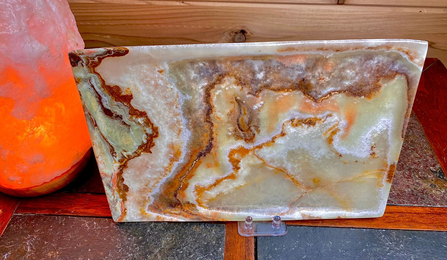 Banded Green Onyx Polished Platter