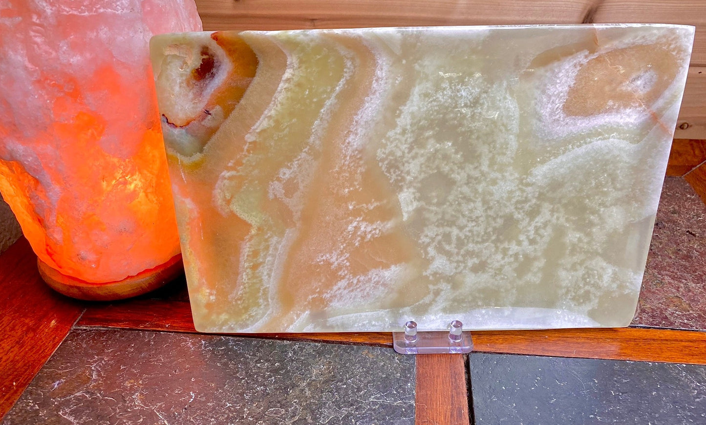 Banded Green Onyx Polished Platter