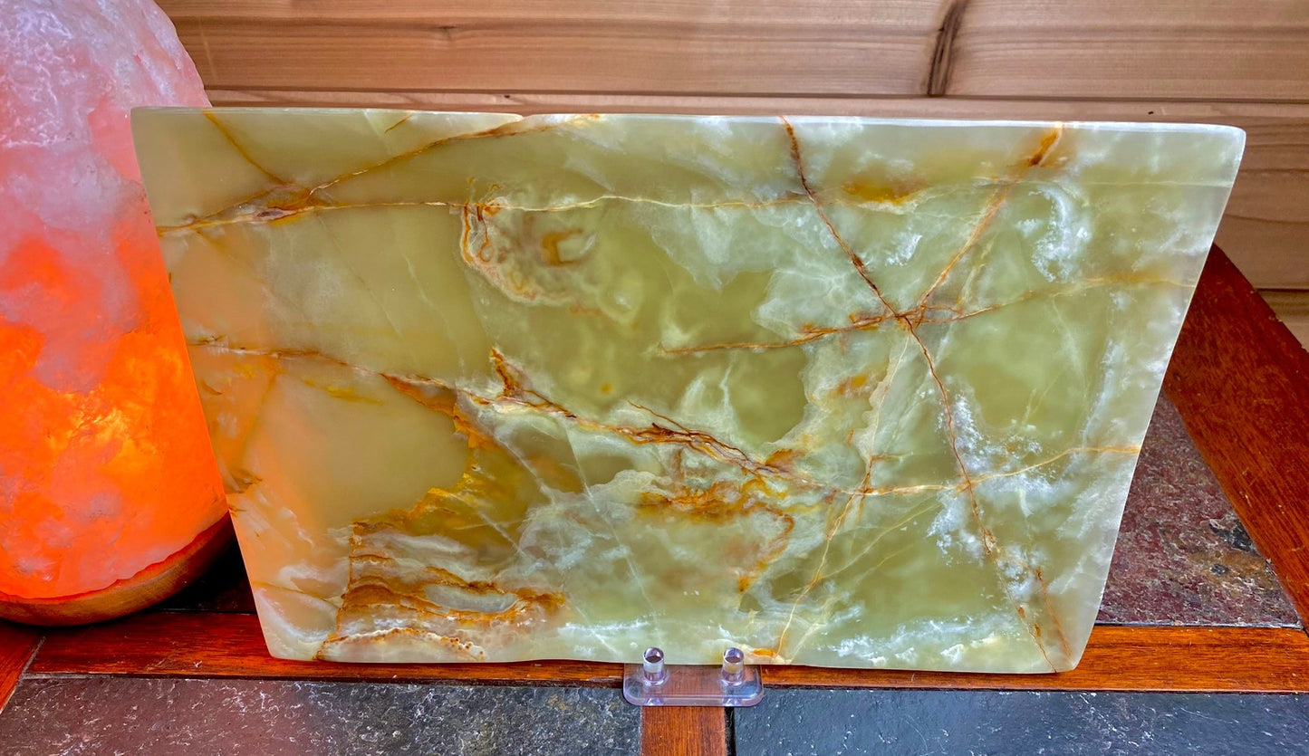 Banded Green Onyx Polished Platter