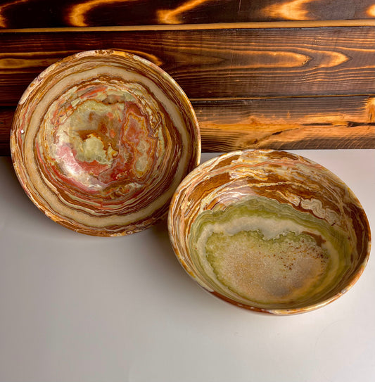 Banded Green Onyx Bowl