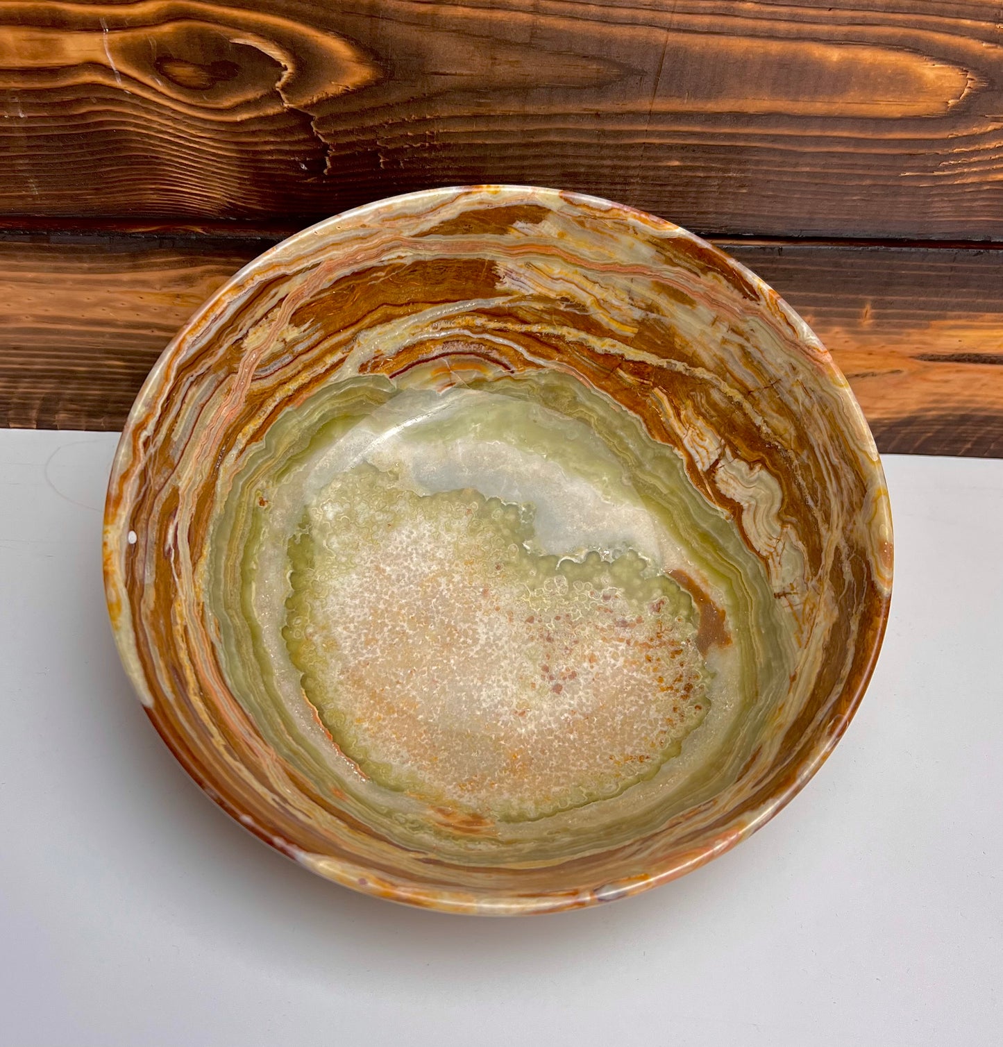 Banded Green Onyx Bowl