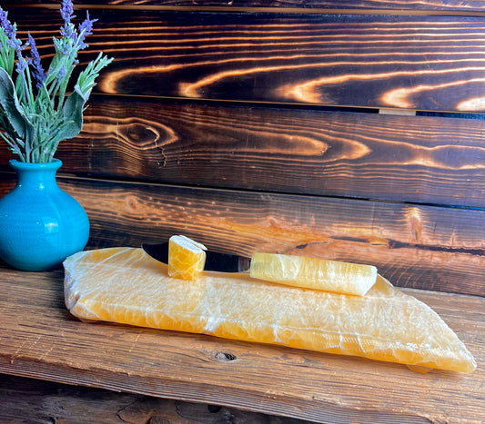 Honeycomb  Calcite Custom Cheeseboard Set
