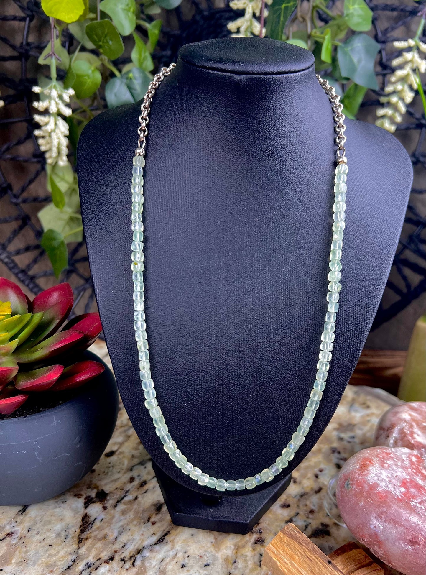 Square Emerald Necklace