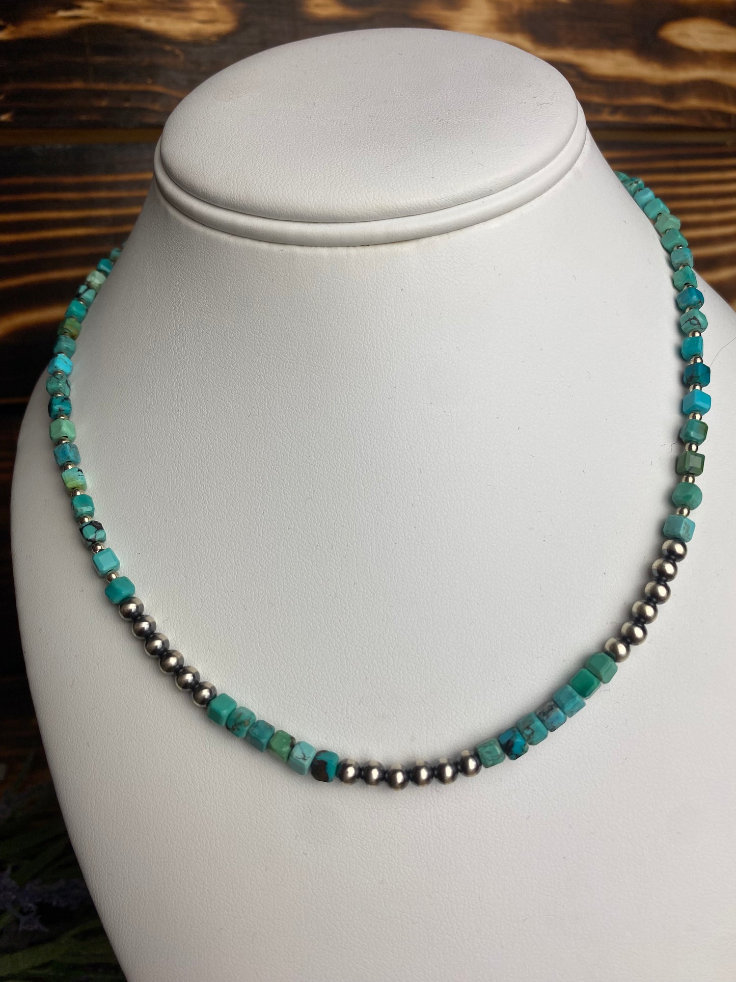 Navajo Pearl and Turquoise Necklace