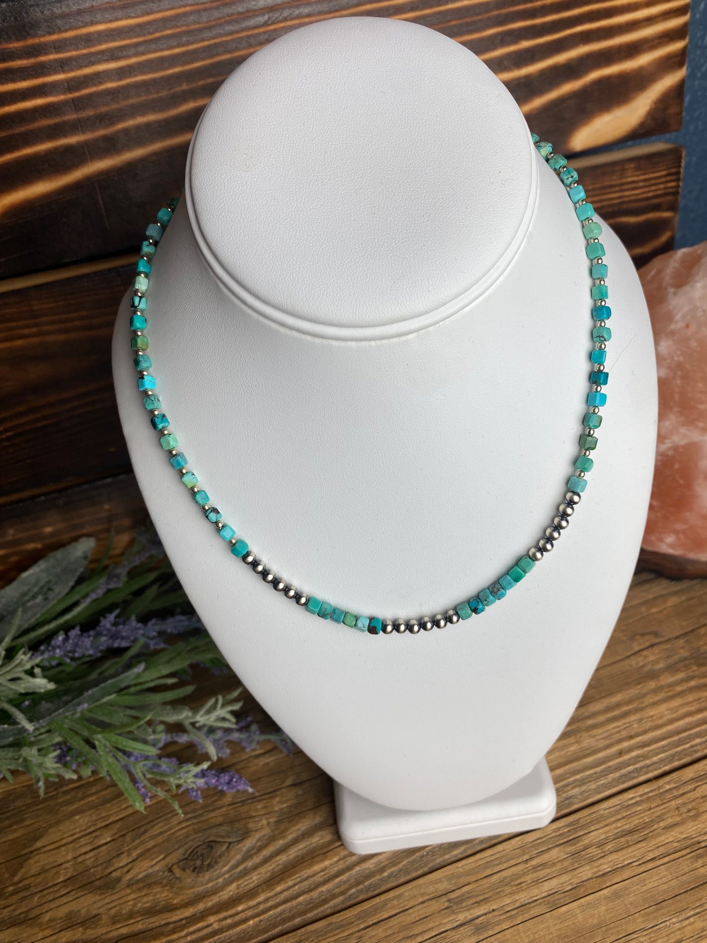 Navajo Pearl and Turquoise Necklace