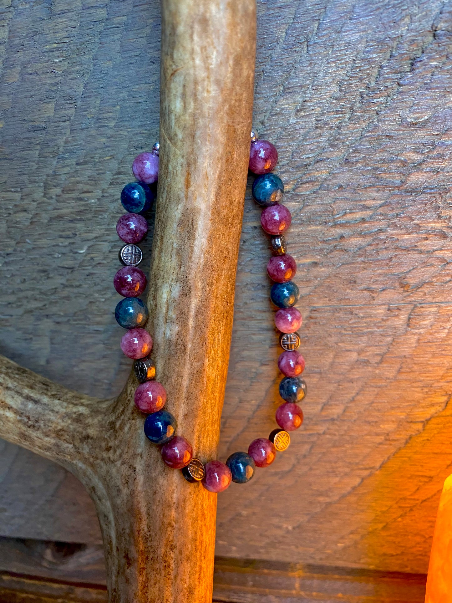Kyanite and Lepidolite Bracelet