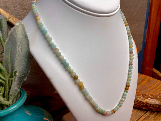 Amazonite Multi-Colored Polished Necklace
