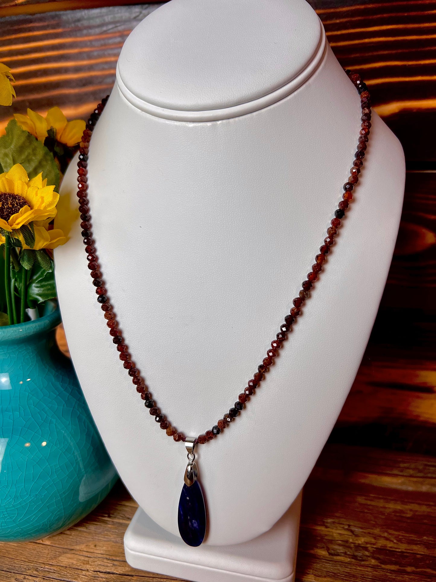 Pietersite & Sardonyx Bead necklace