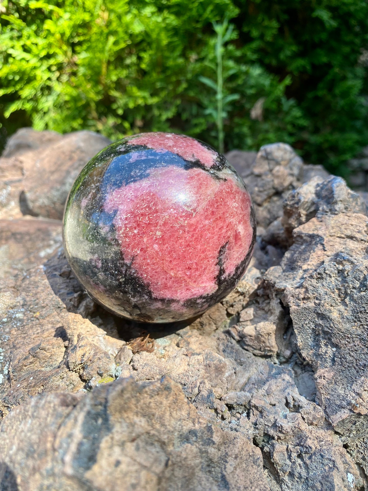 Rhodonite Polished Sphere