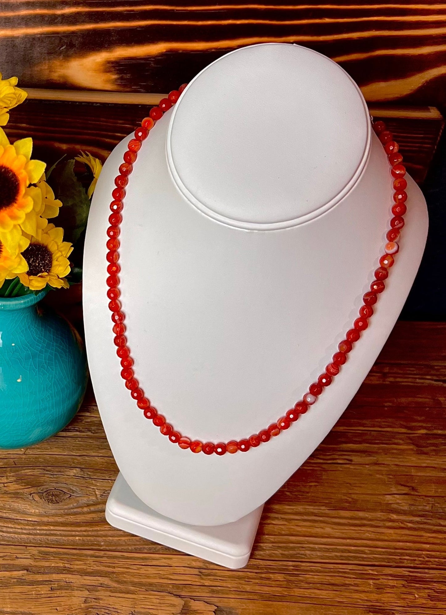 Sardonyx Faceted Necklace
