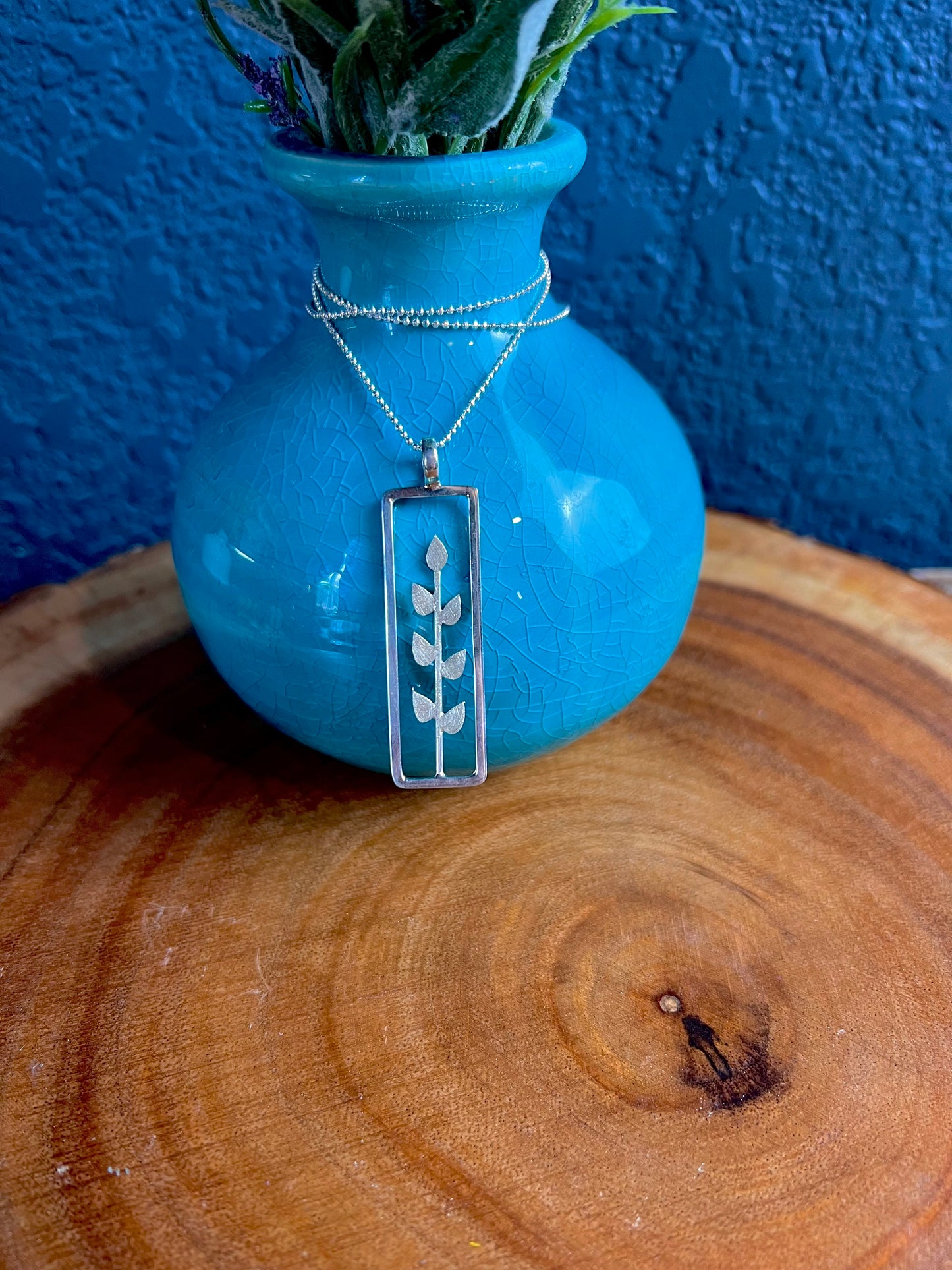 Sterling Silver Leaf Necklace