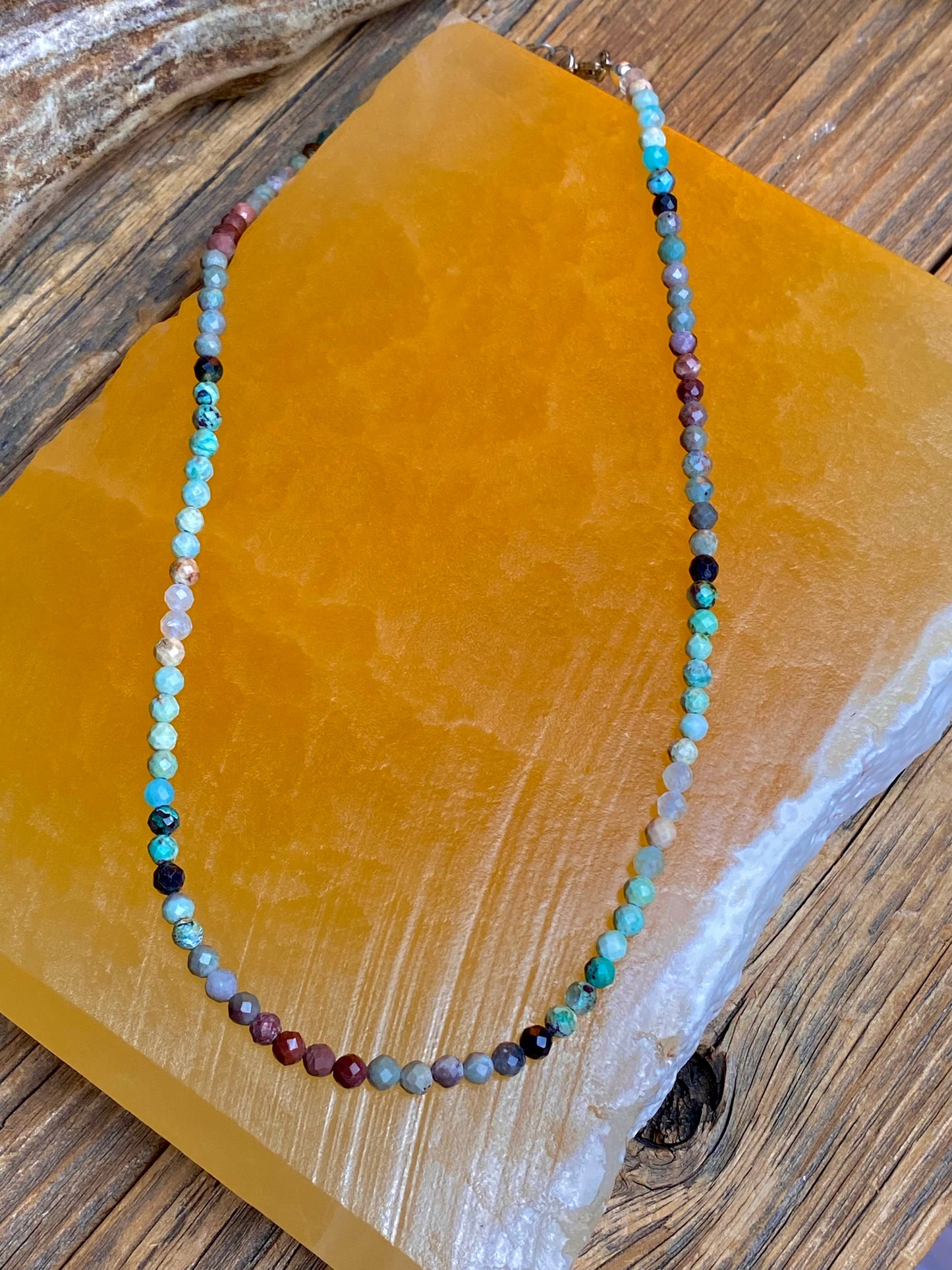 Amazonite Multi-Colored Faceted Necklace