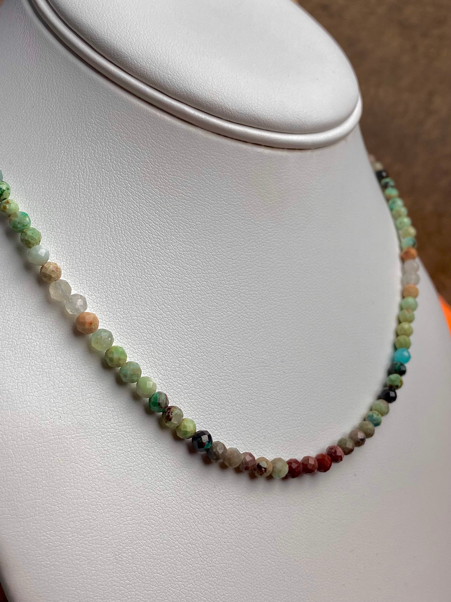 Amazonite Multi-Colored Faceted Necklace