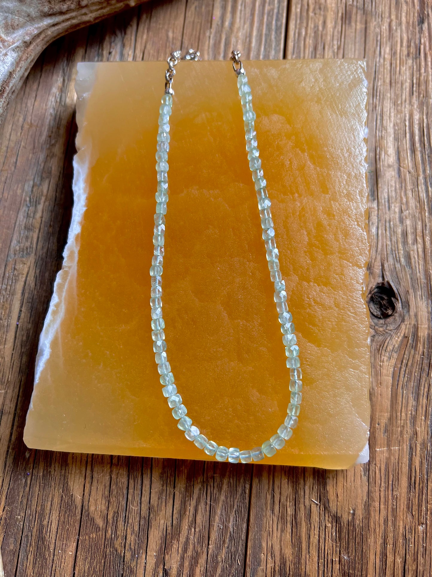 Prehnite Bead Necklace