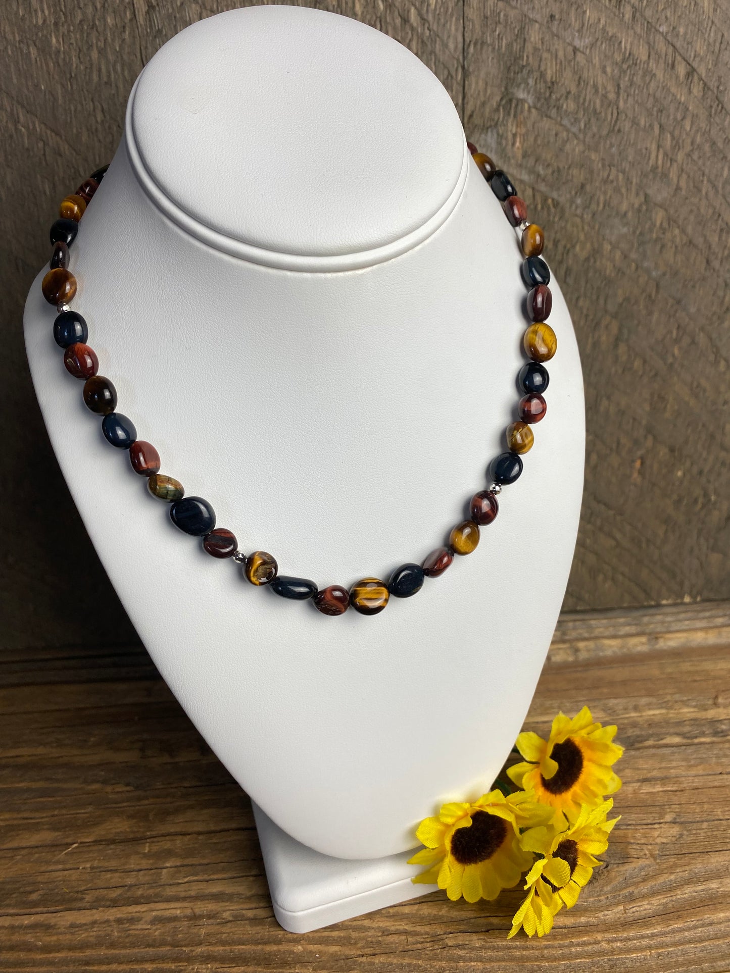 Tiger’s Eye Tumbled Necklace