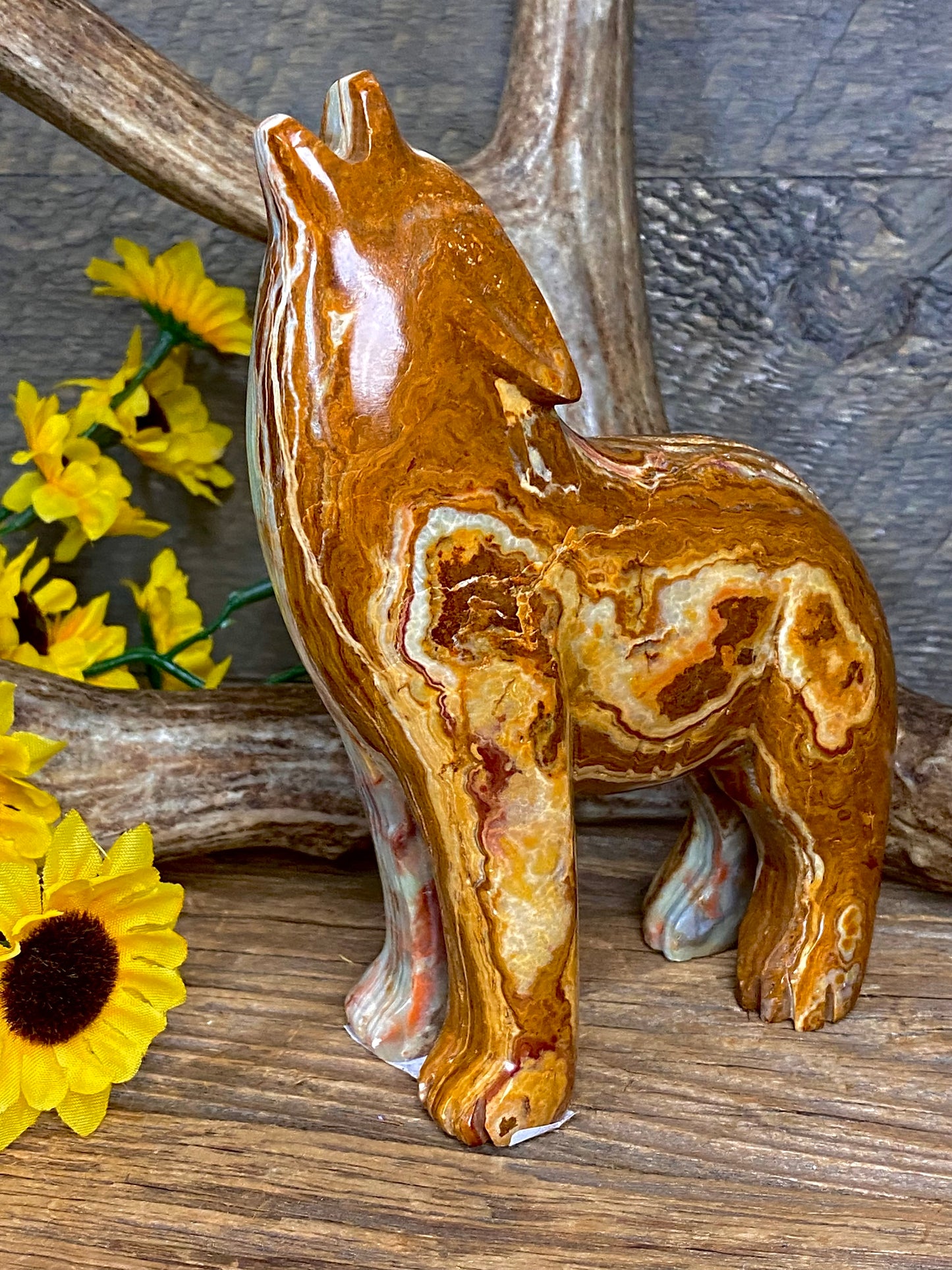 Green Onyx Hand Carved  Animal Sculpture