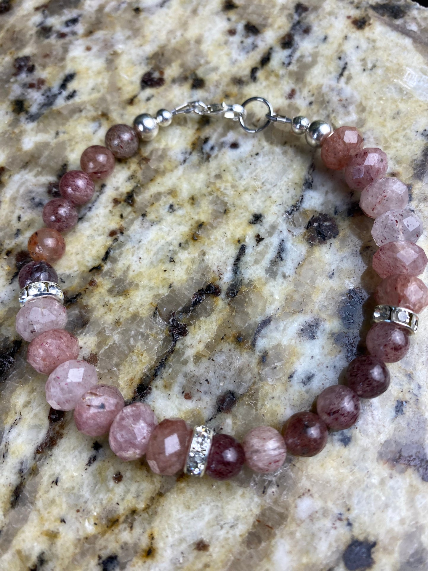 Strawberry Quartz Bracelet