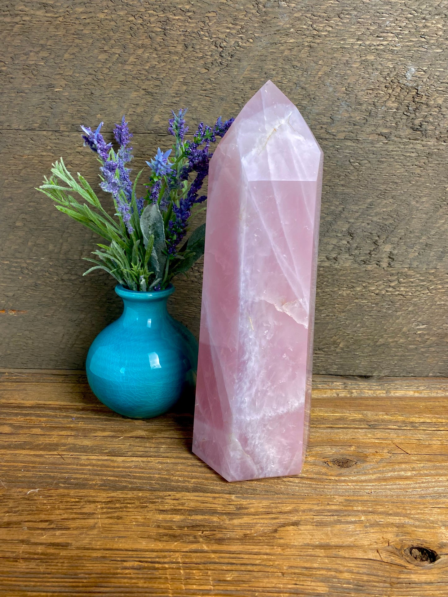 Rose Quartz Polished Pillar