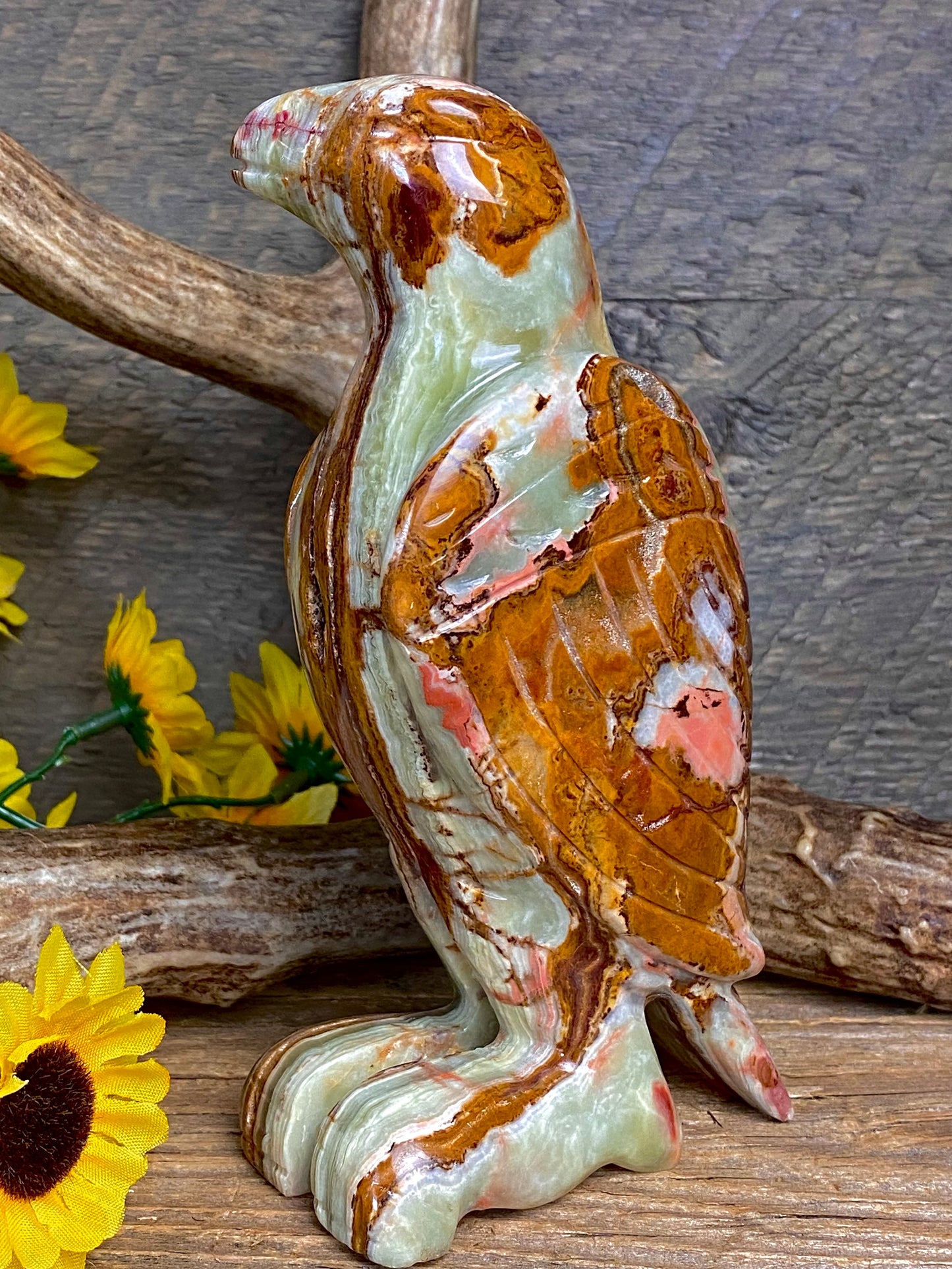 Green Onyx Hand Carved  Animal Sculpture