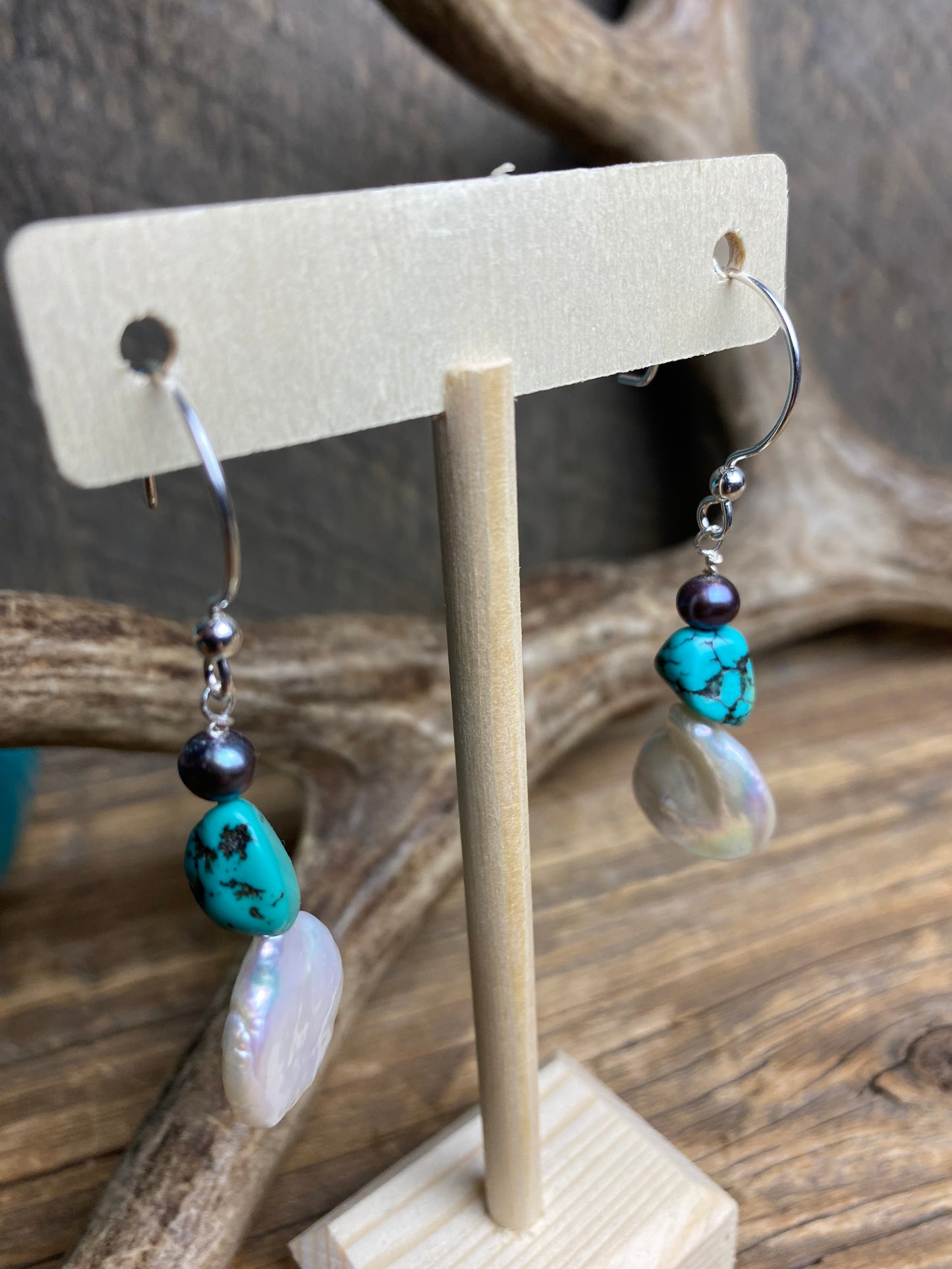 Pearl Coin Earrings