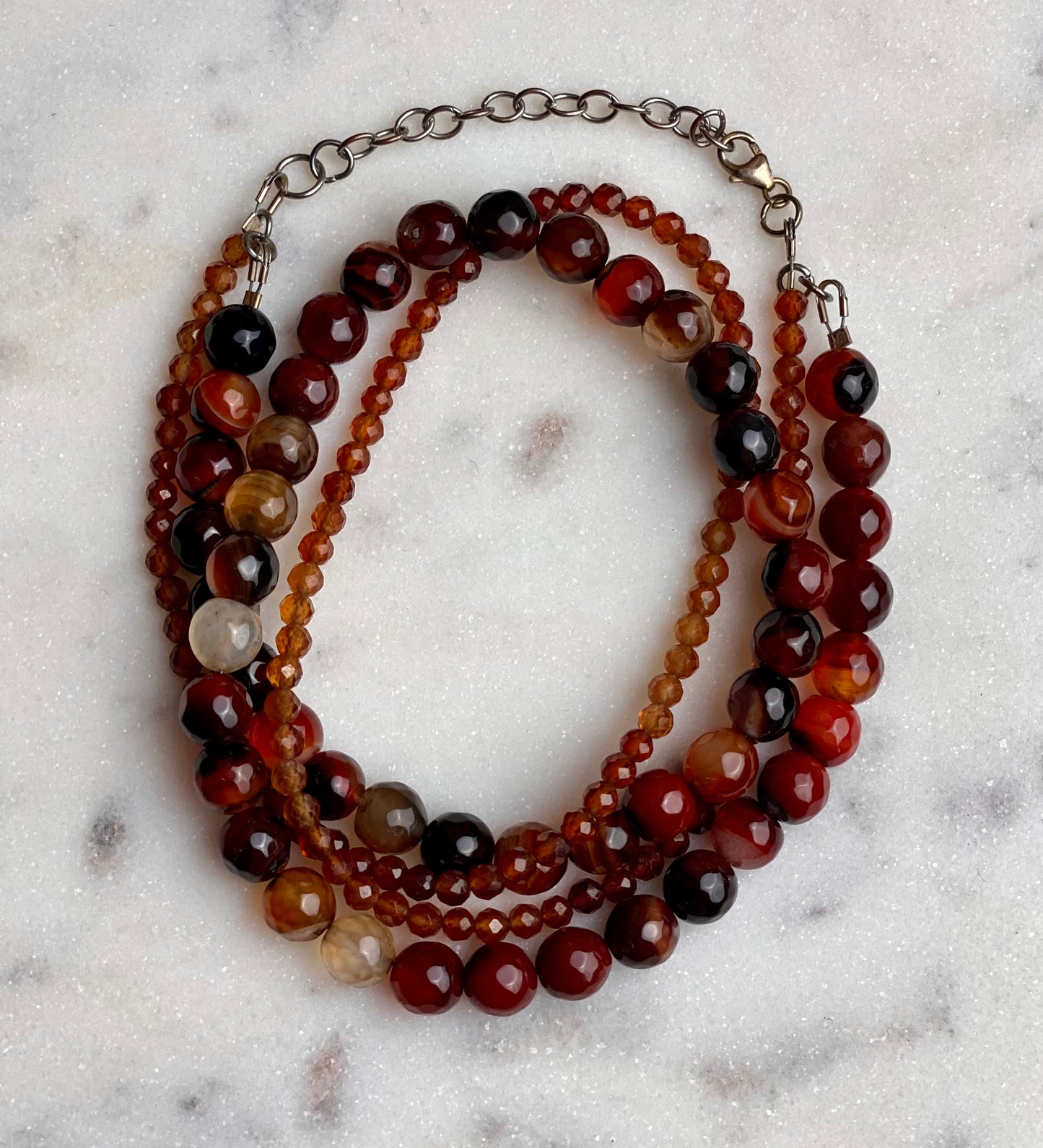 Carnelian Double Strand Necklace