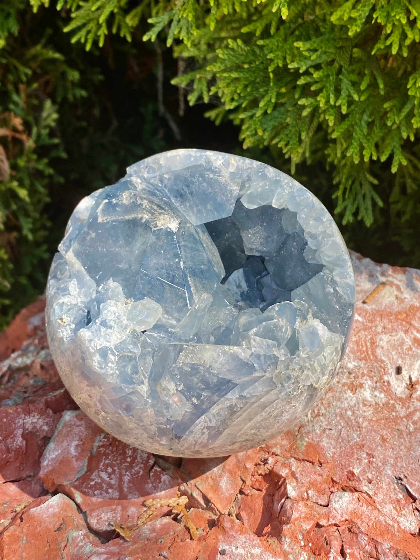 Celestite Crystal Sphere