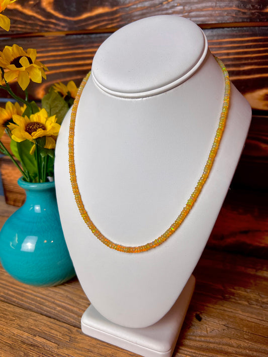 Ethiopian Opal Bead Necklace