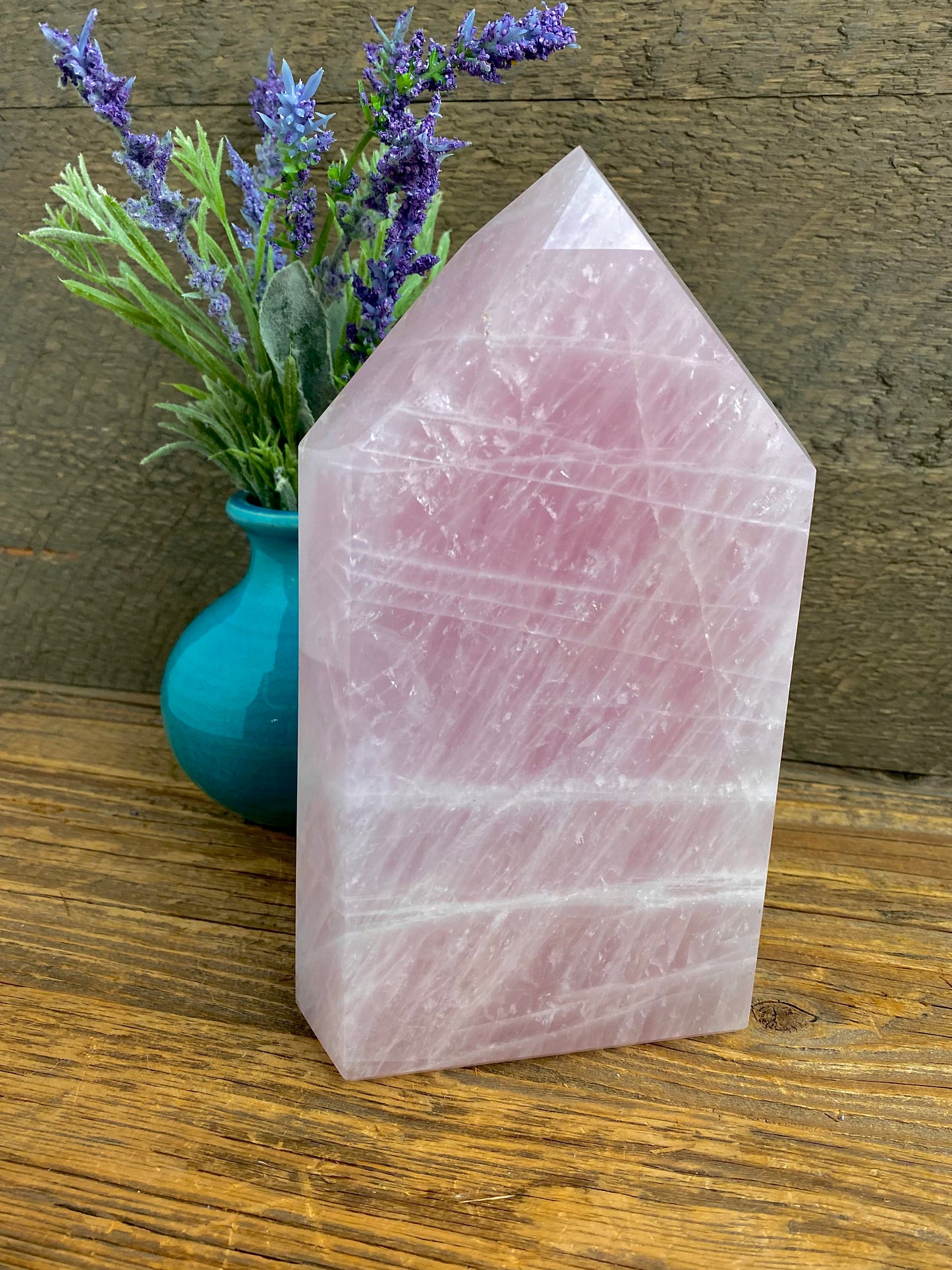 Rose Quartz Polished Pillar