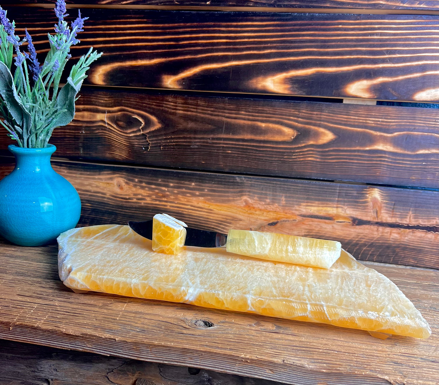 Honeycomb  Calcite Custom Cheeseboard Set